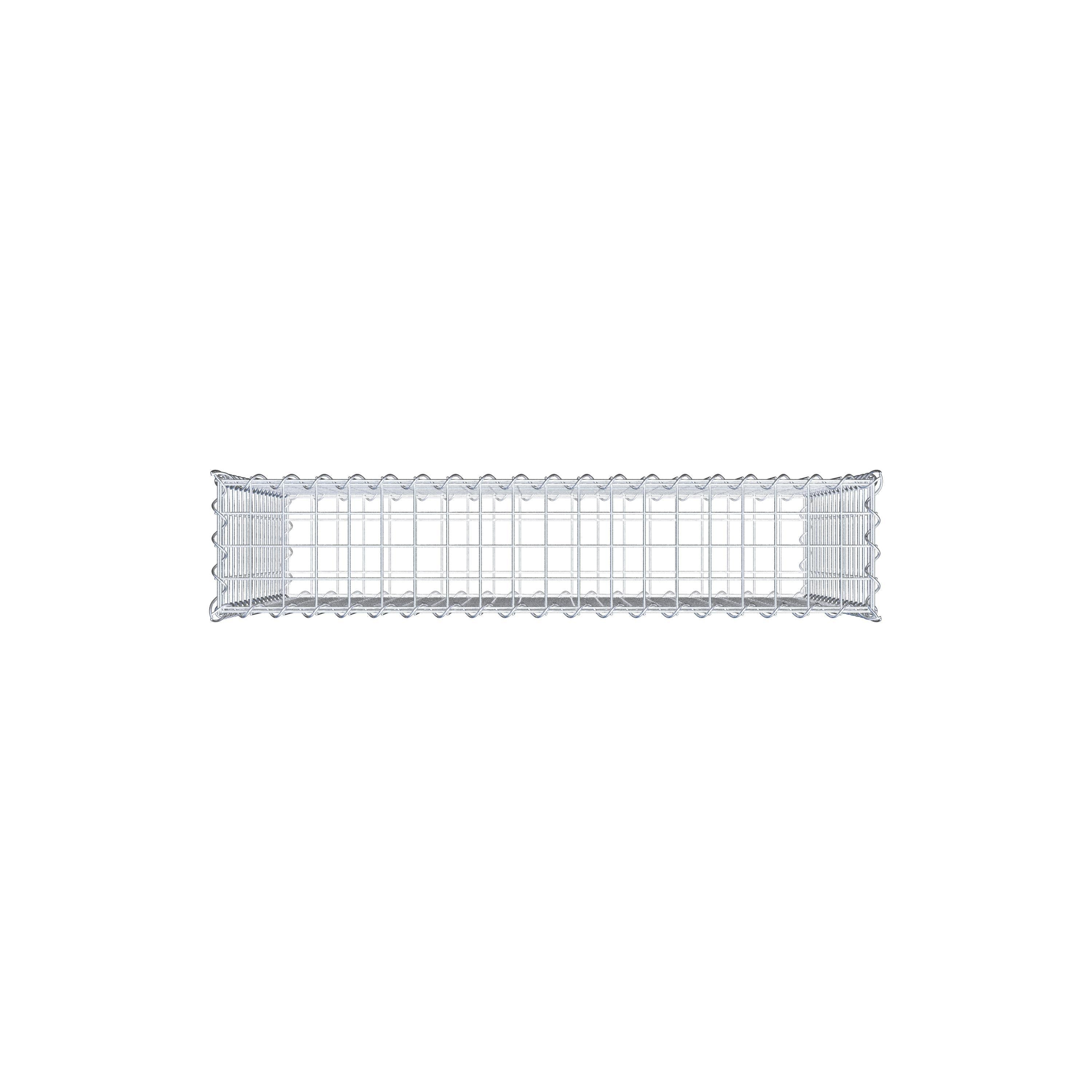 Gabion 100 cm x 80 cm x 20 cm (L x H x D), maskestørrelse 5 cm x 5 cm, spiral