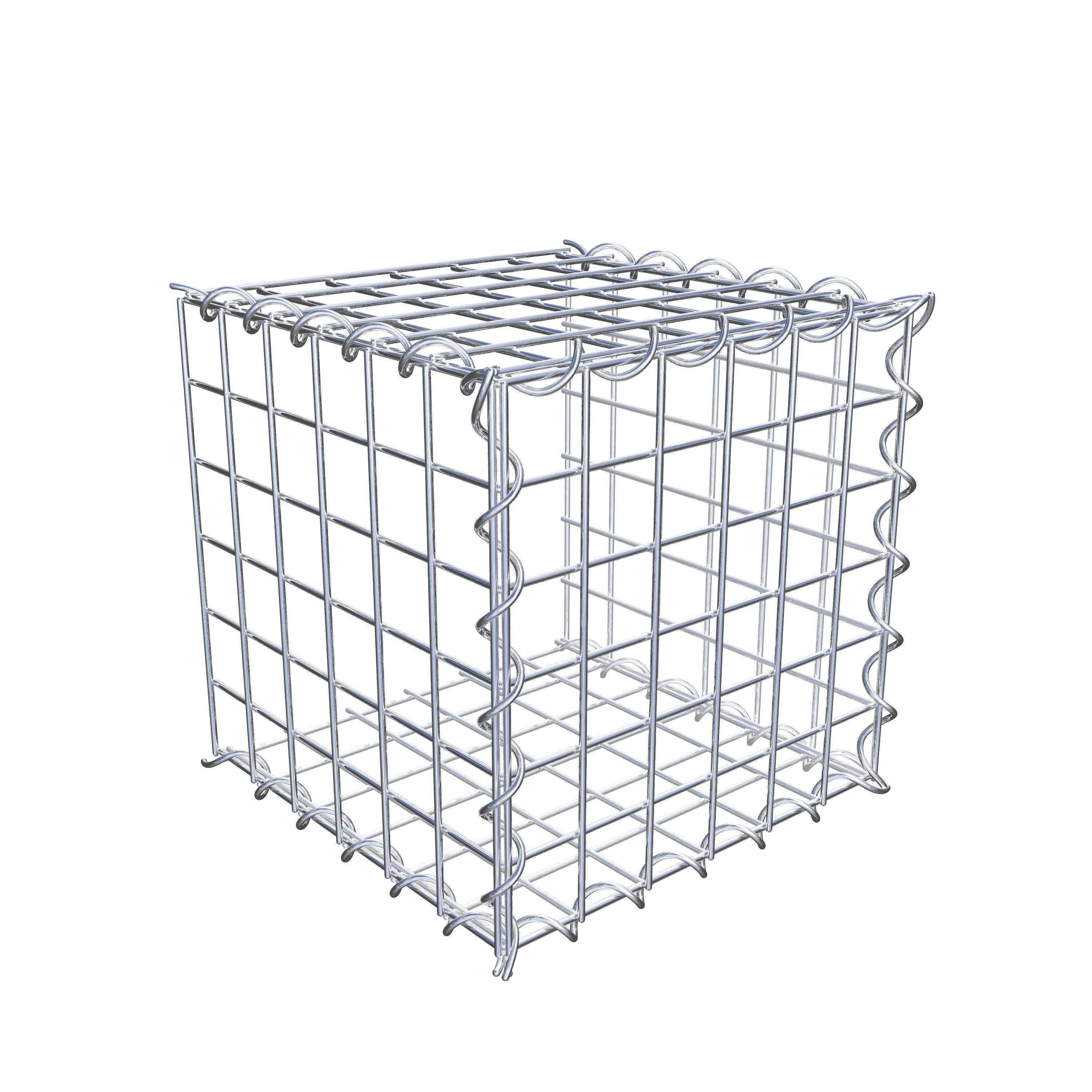 Gabbione aggiuntivo tipo 2 30 cm x 30 cm x 30 cm (L x A x P), dimensione maglia 5 cm x 5 cm, a spirale