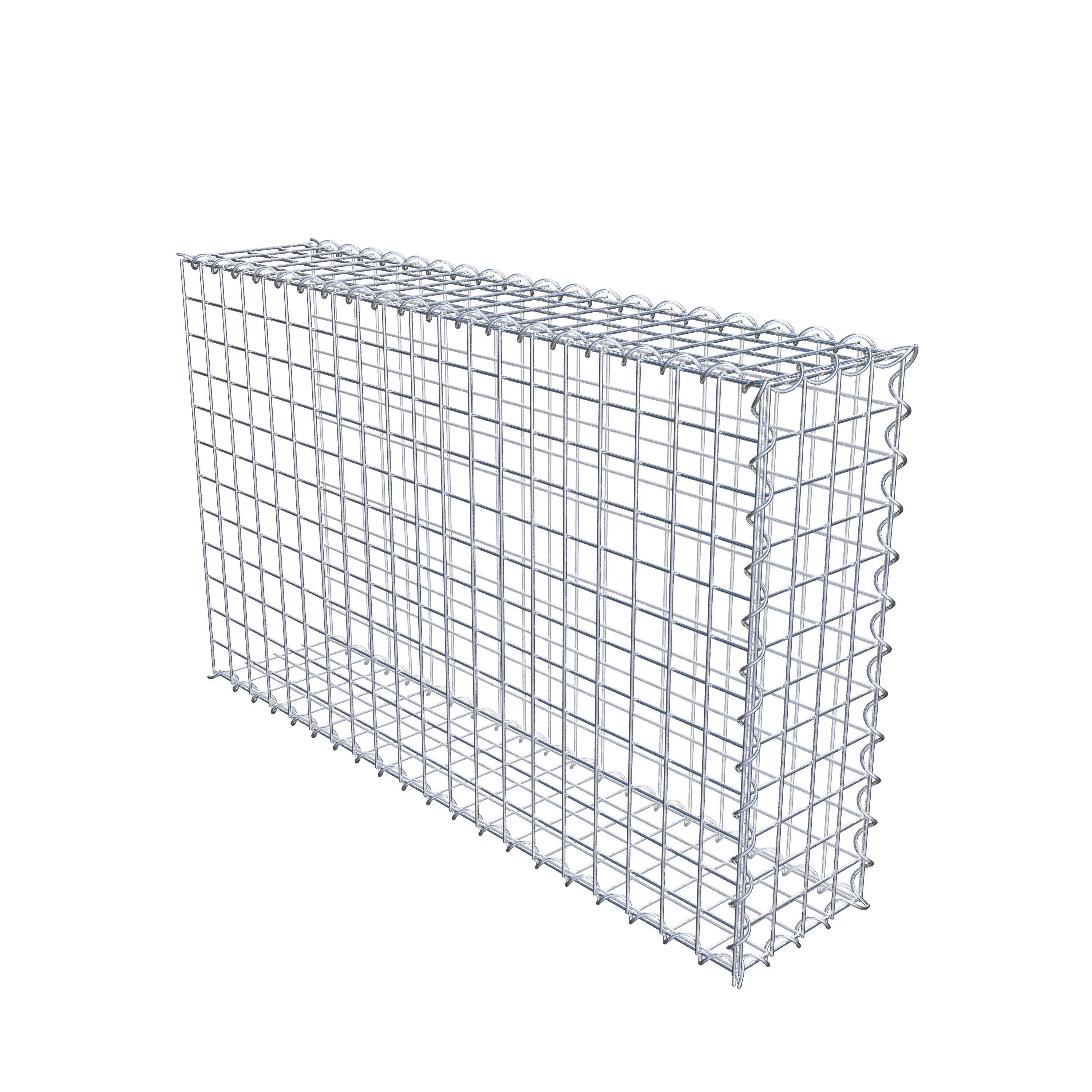 Add-on schanskorf type 2 100 cm x 60 cm x 20 cm (L x H x D), maaswijdte 5 cm x 5 cm, spiraalvormig