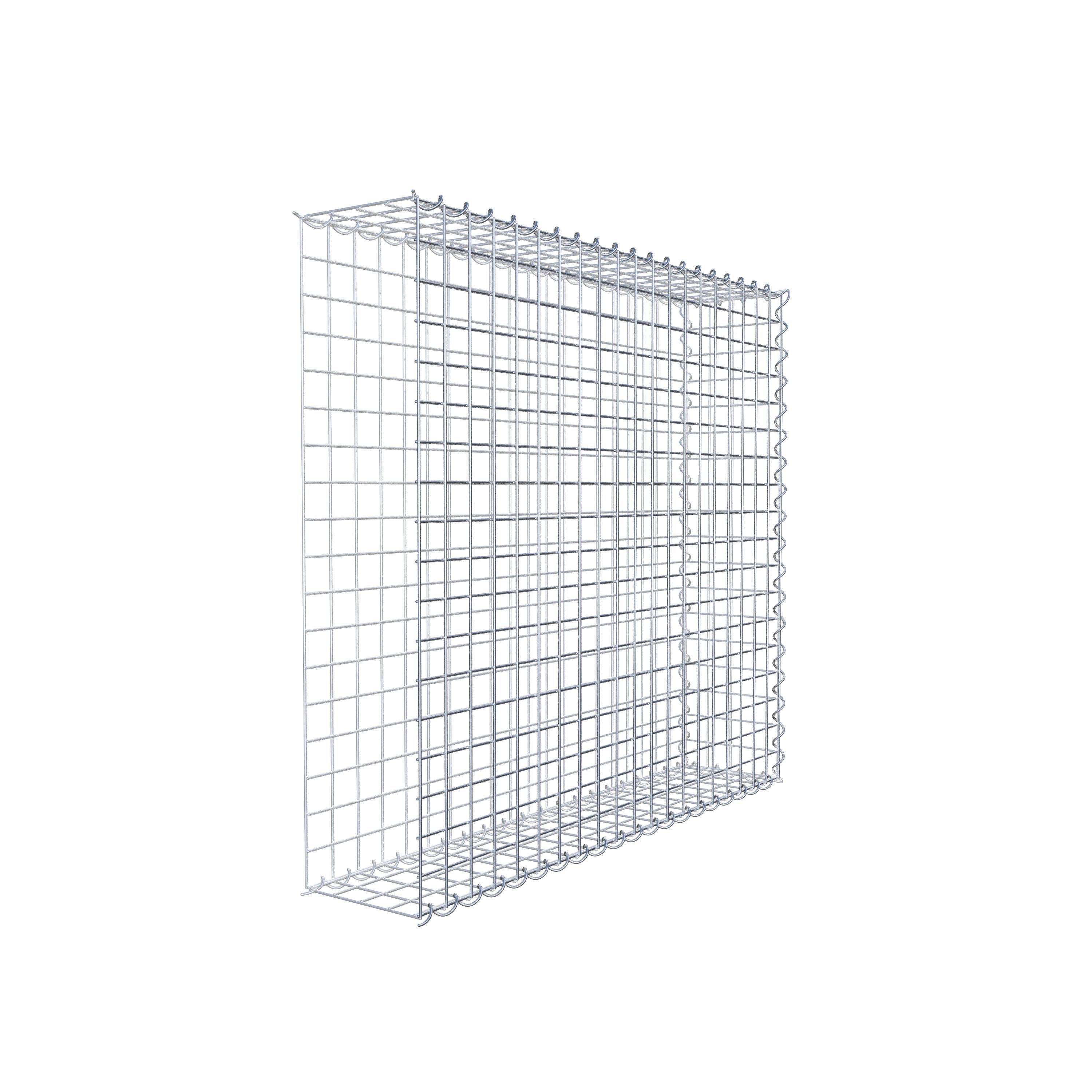 Gavión complementario tipo 2 100 cm x 90 cm x 20 cm (L x A x P), malla 5 cm x 5 cm, espiral