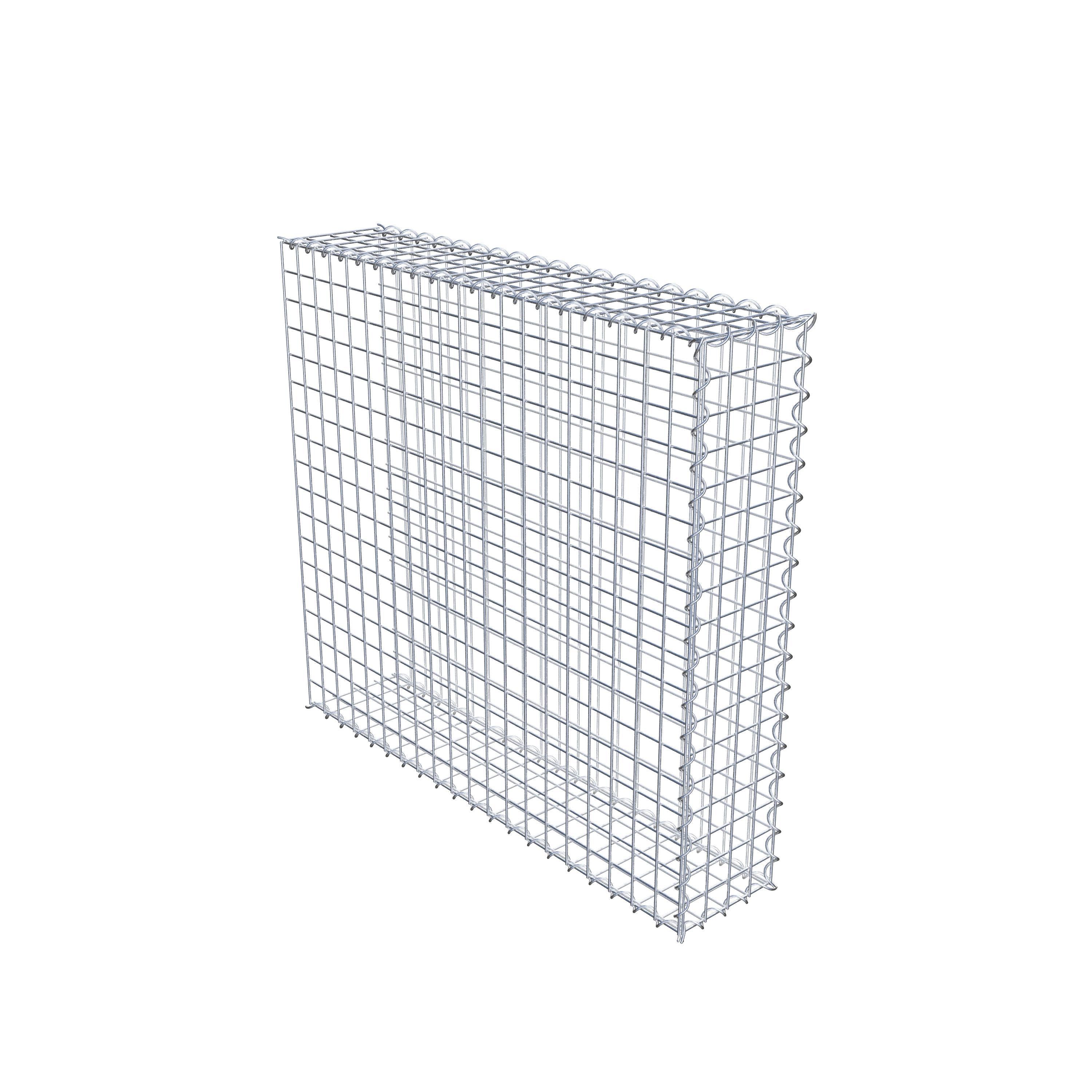 Gavión complementario tipo 2 100 cm x 90 cm x 20 cm (L x A x P), malla 5 cm x 5 cm, espiral