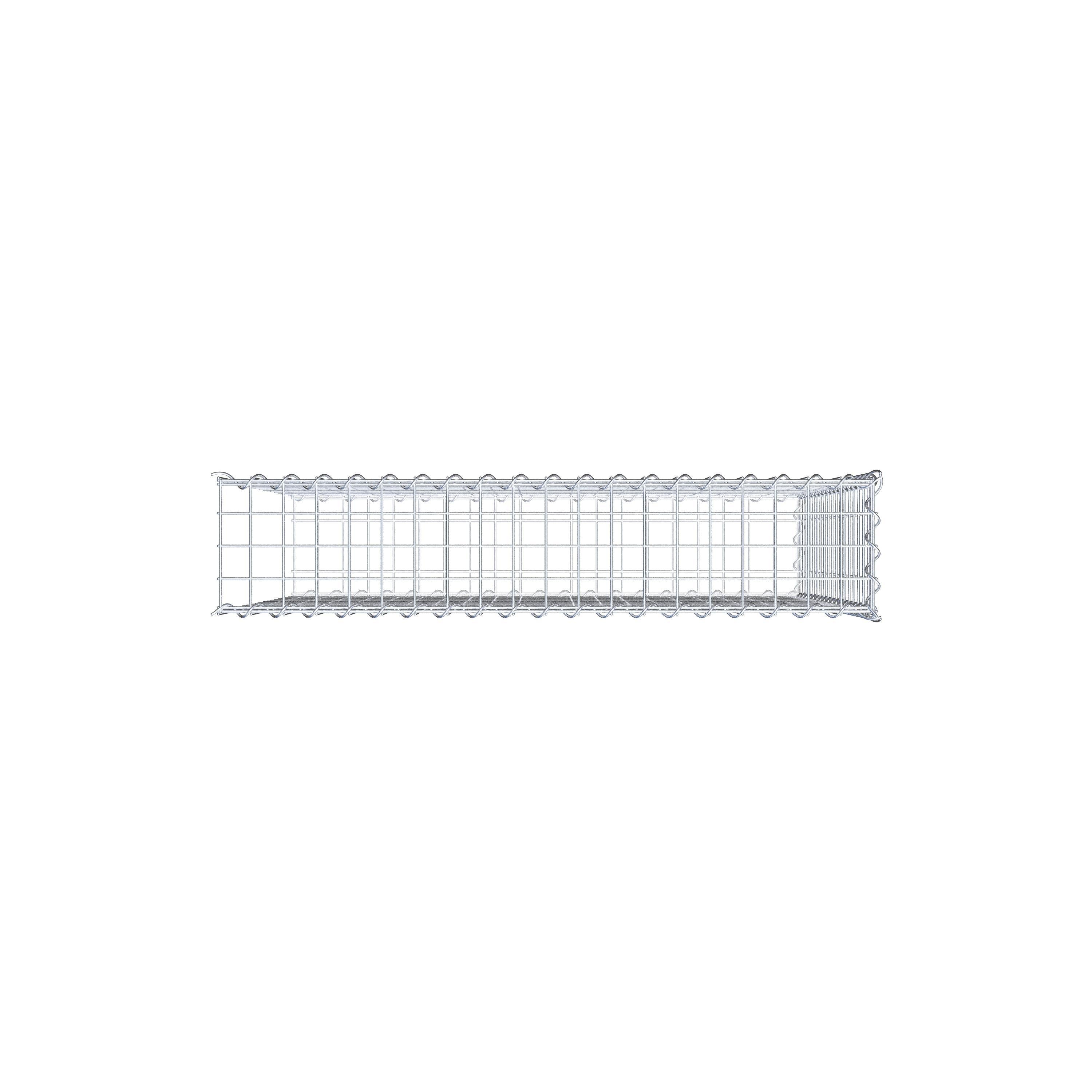 Gavión complementario tipo 2 100 cm x 90 cm x 20 cm (L x A x P), malla 5 cm x 5 cm, espiral