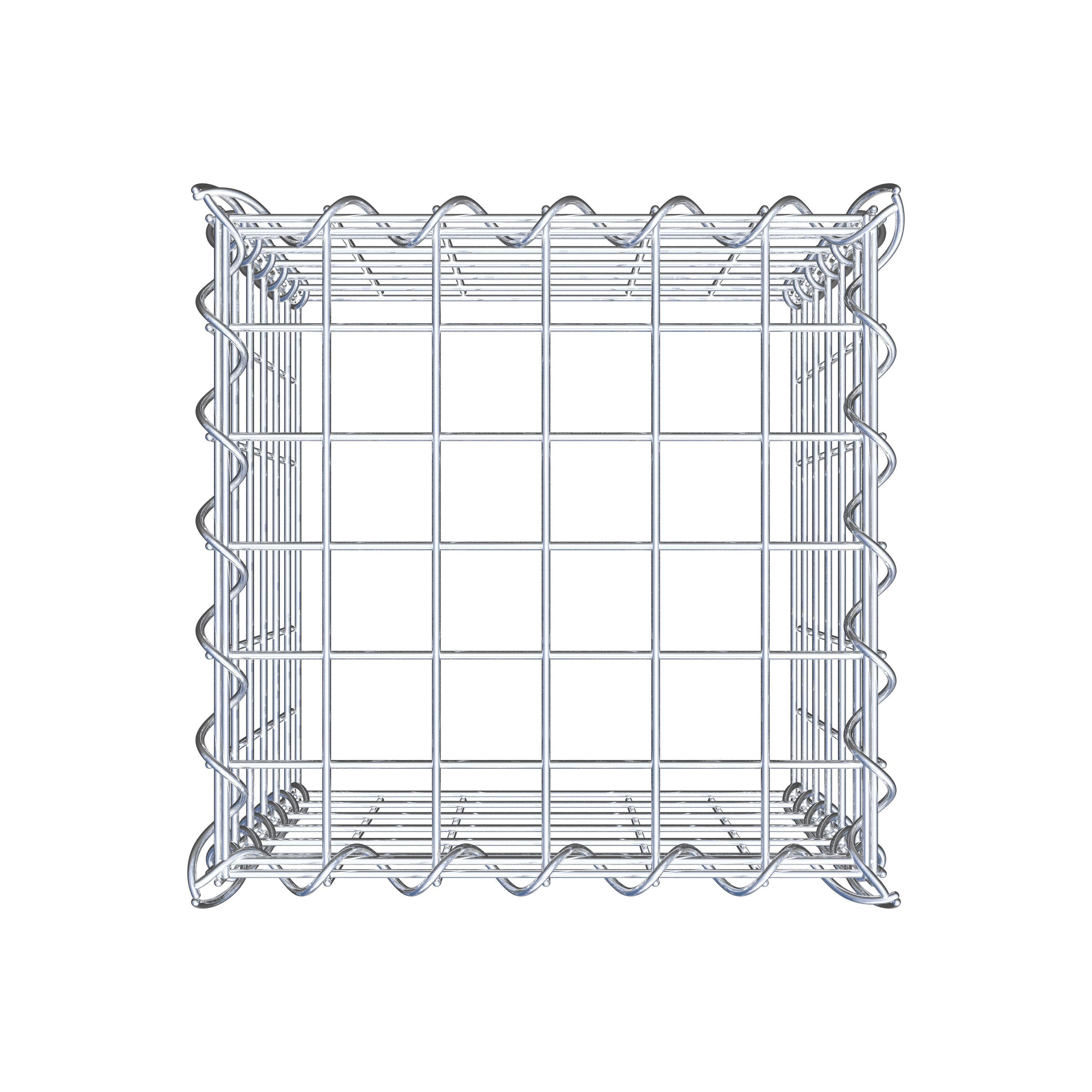 Gabbione aggiuntivo tipo 3 30 cm x 30 cm x 30 cm (L x A x P), dimensione maglia 5 cm x 5 cm, a spirale
