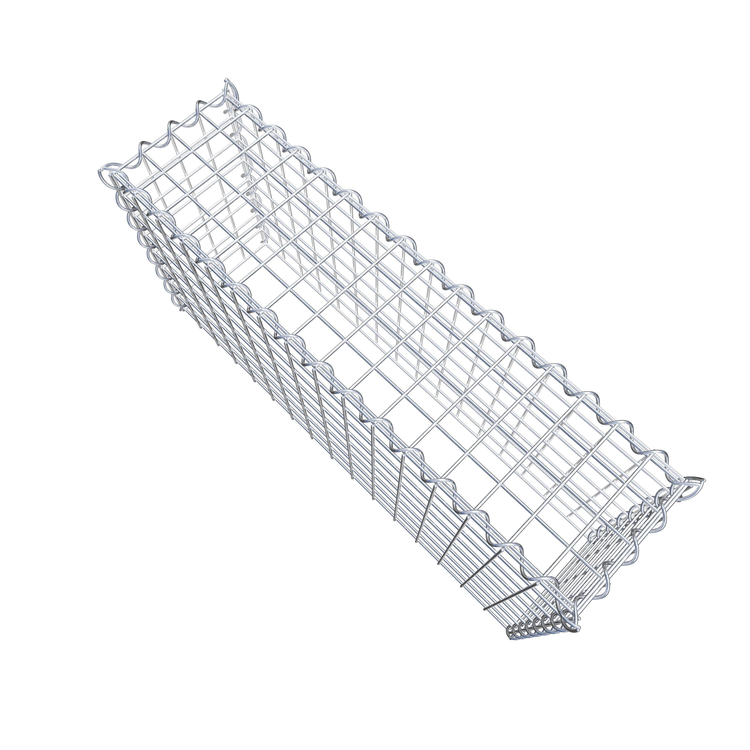 Gabião Tipo 3 80 cm x 40 cm x 20 cm (C x A x P), malhagem 5 cm x 5 cm, espiral