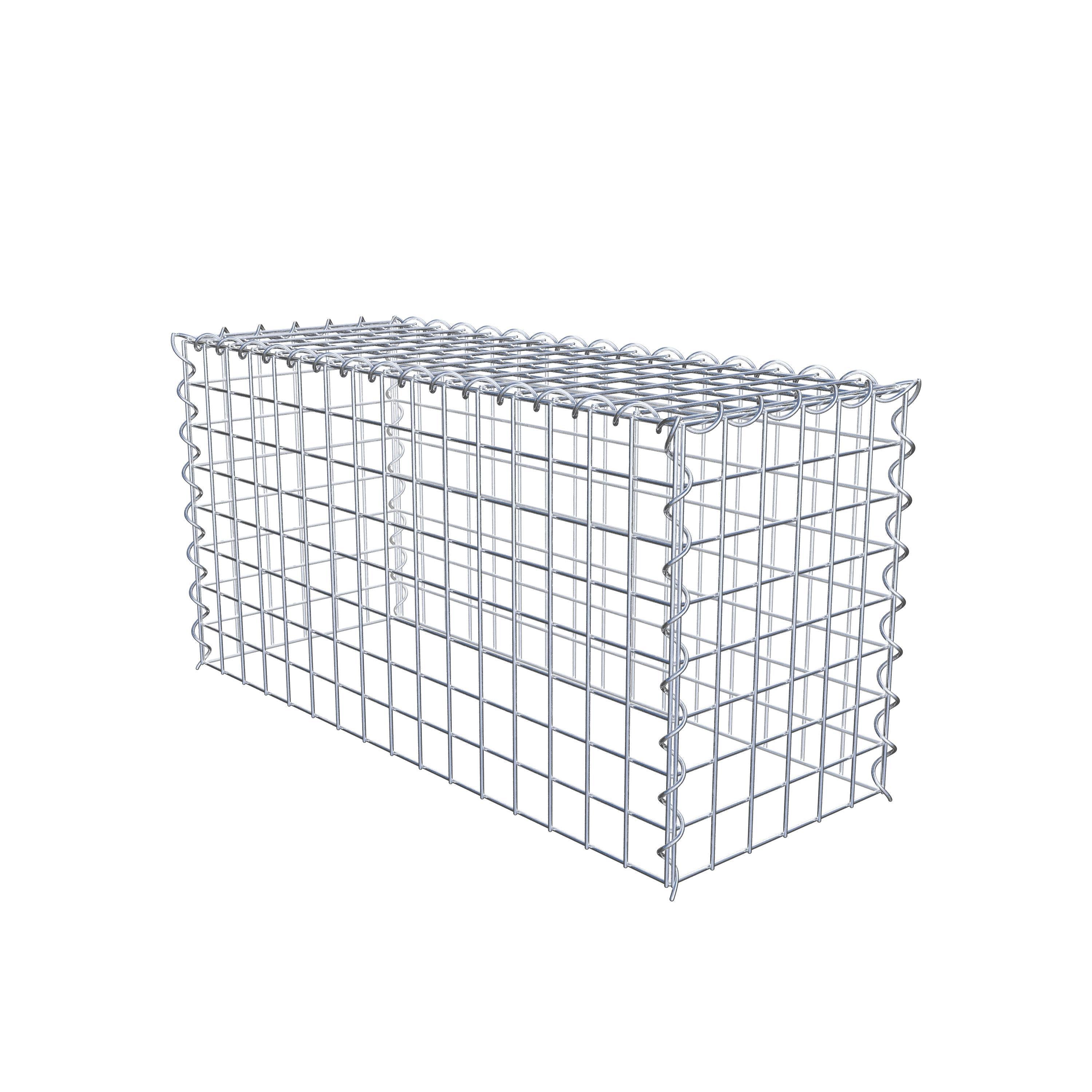 Grown-on gabion type 3 80 cm x 40 cm x 30 cm (L x H x D), mesh size 5 cm x 5 cm, spiral