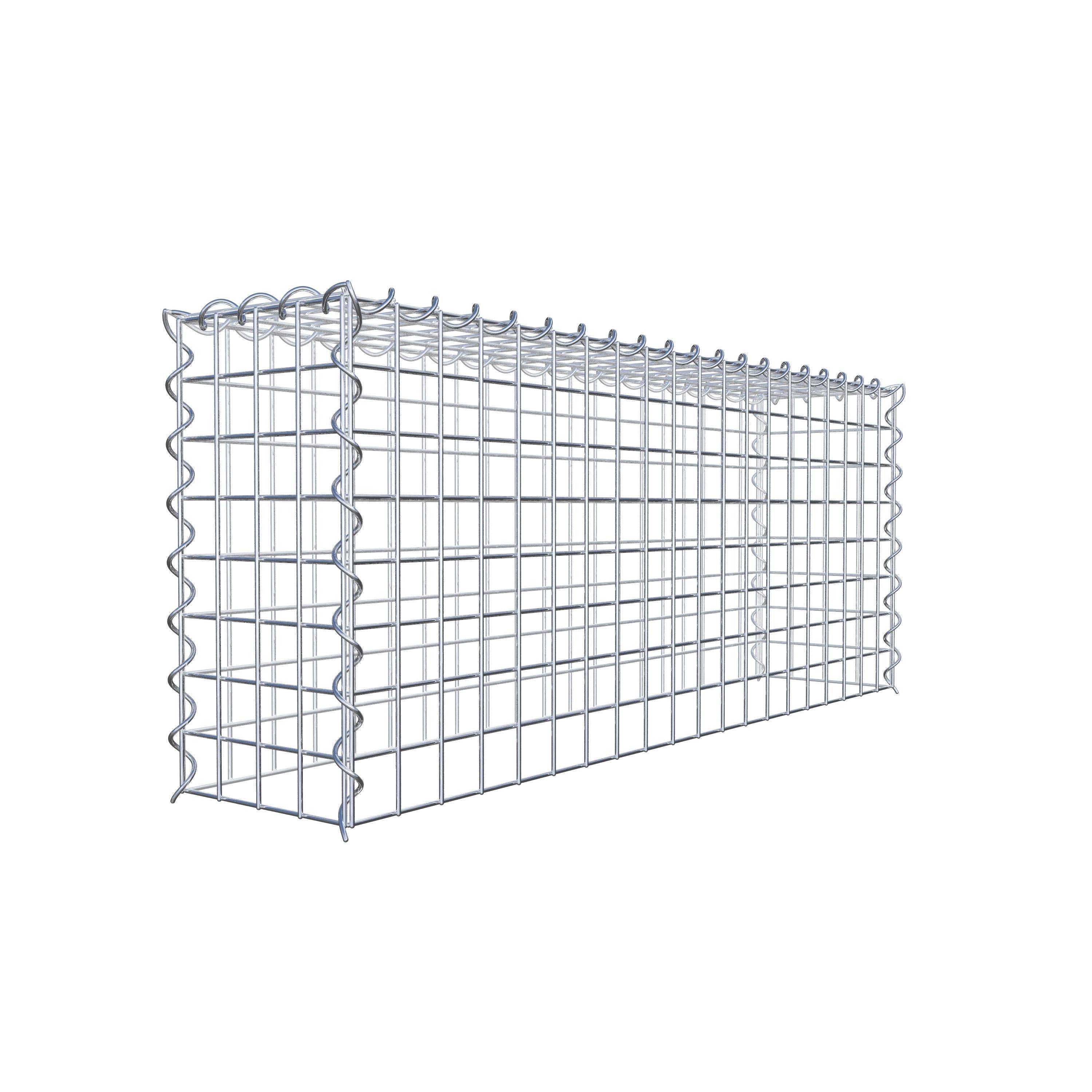 Gabião tipo 3 100 cm x 40 cm x 20 cm (C x A x P), malhagem 5 cm x 5 cm, espiral