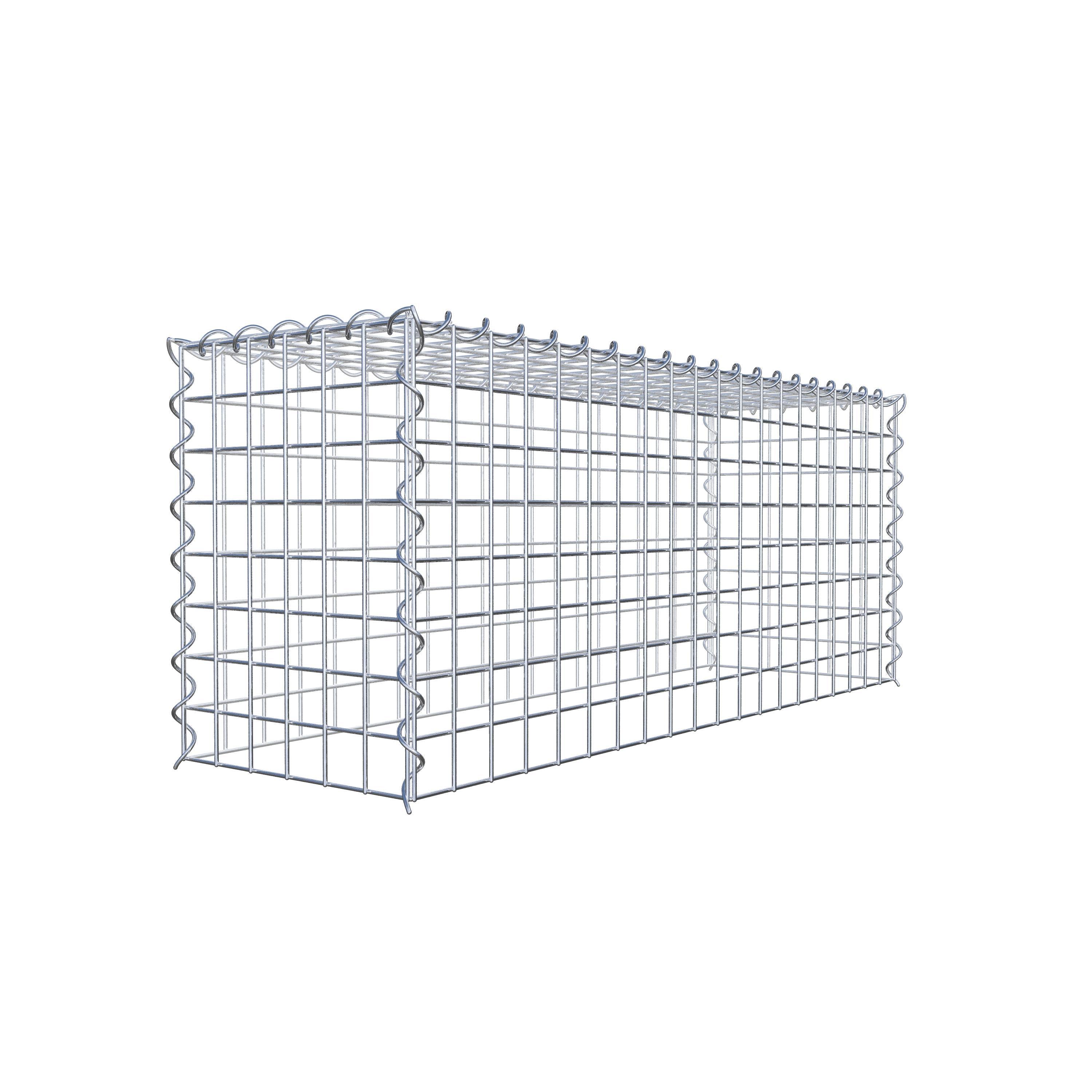 Grown-on gabion type 3 100 cm x 40 cm x 30 cm (L x H x D), mesh size 5 cm x 5 cm, spiral