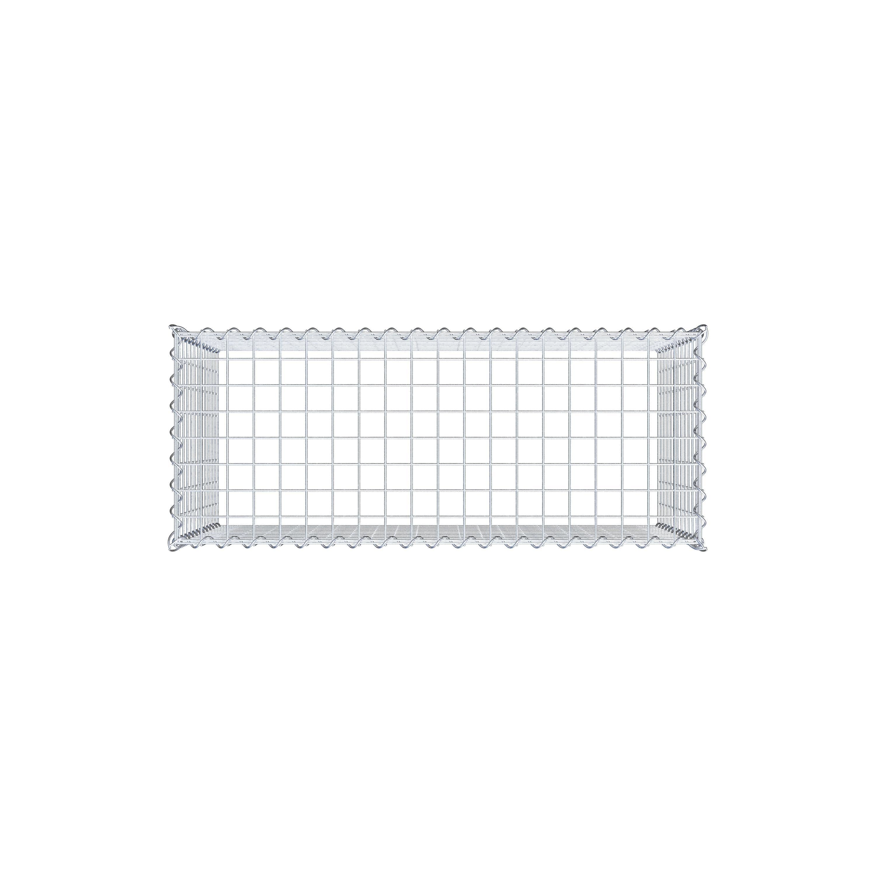 Gabbione aggiuntivo tipo 3 100 cm x 60 cm x 40 cm (L x H x P), maglia 5 cm x 5 cm, a spirale