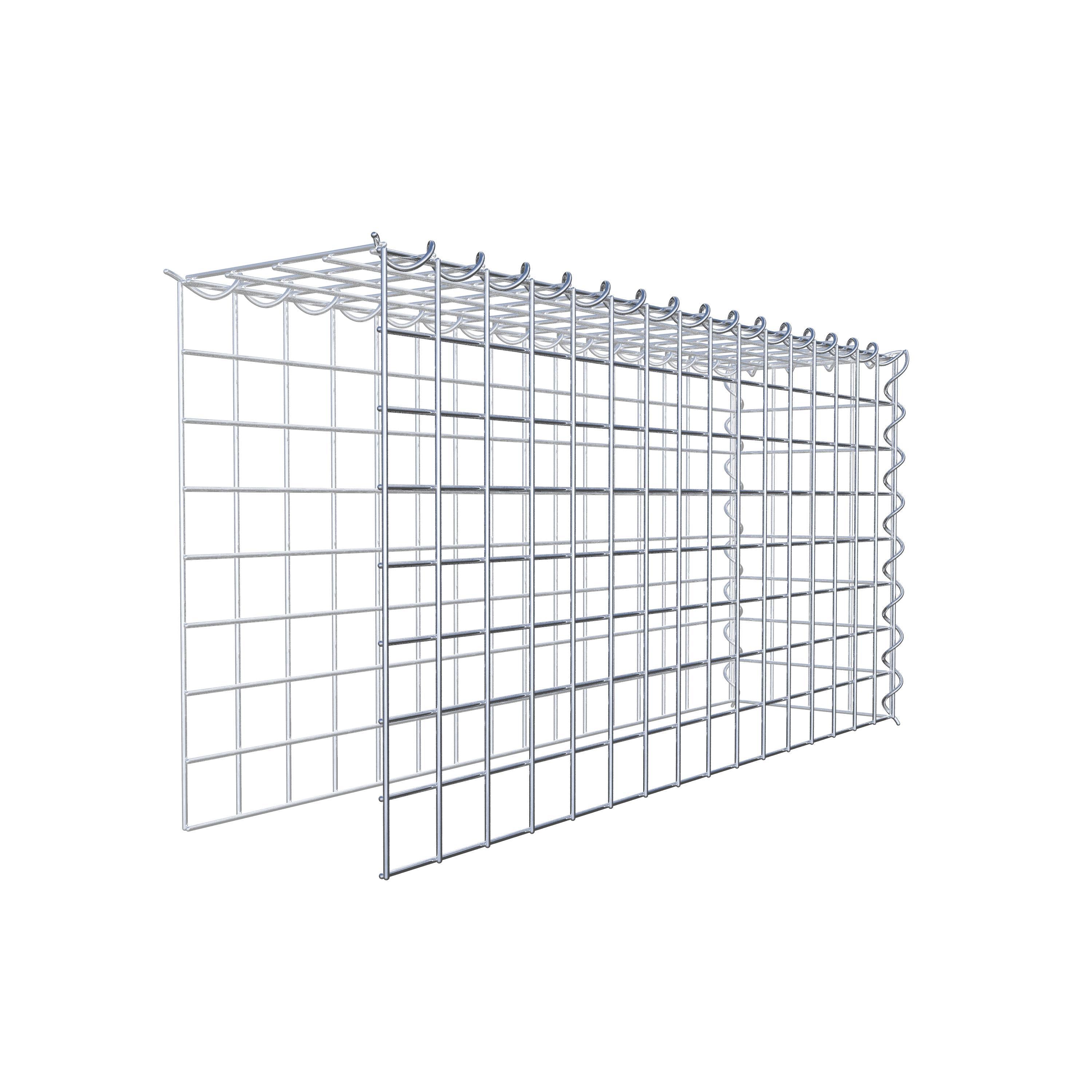 Gabião tipo 4 80 cm x 40 cm x 20 cm (C x A x P), malhagem 5 cm x 5 cm, espiral