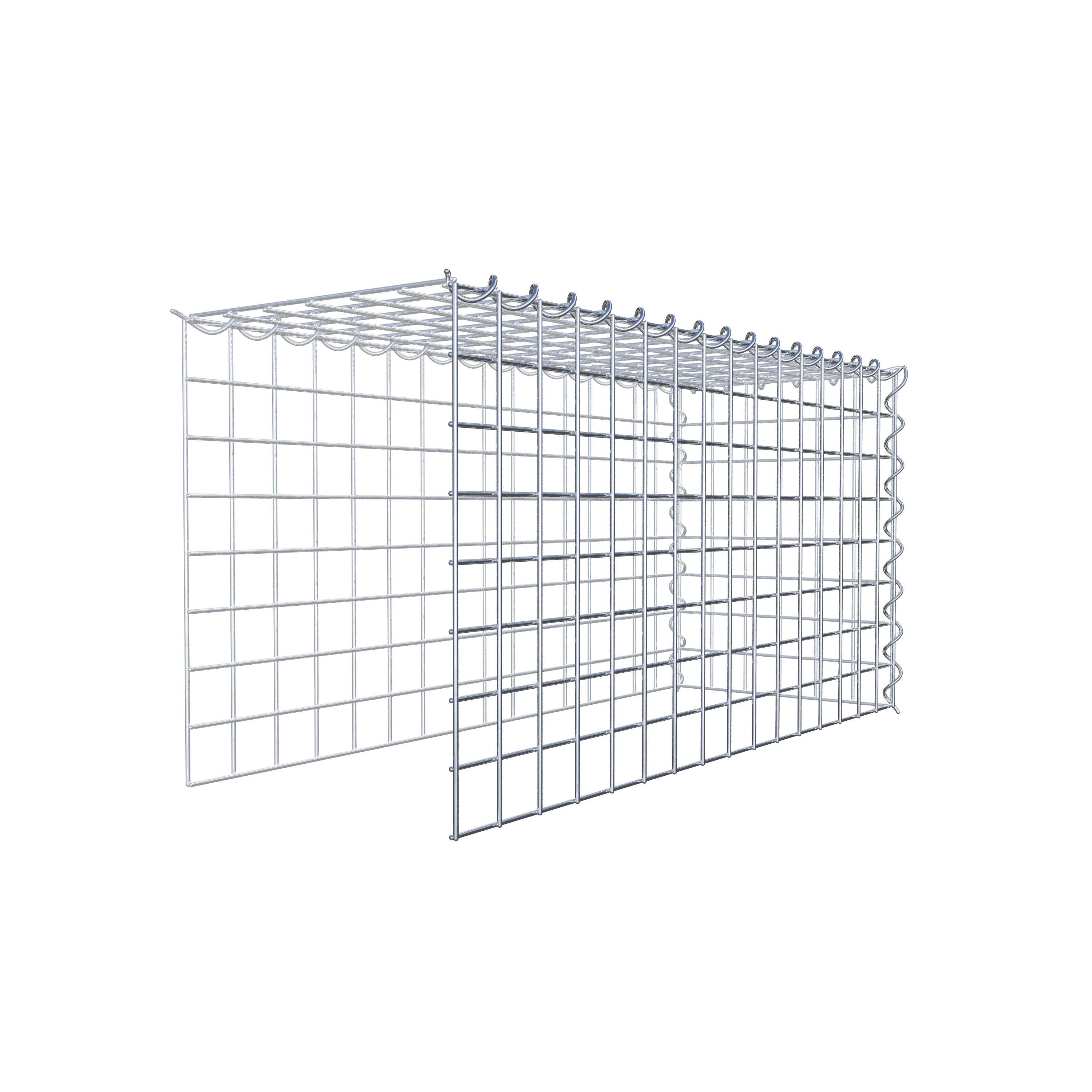 Gabion rapporté type 4 80 cm x 40 cm x 30 cm (L x H x P), mailles 5 cm x 5 cm, spirale