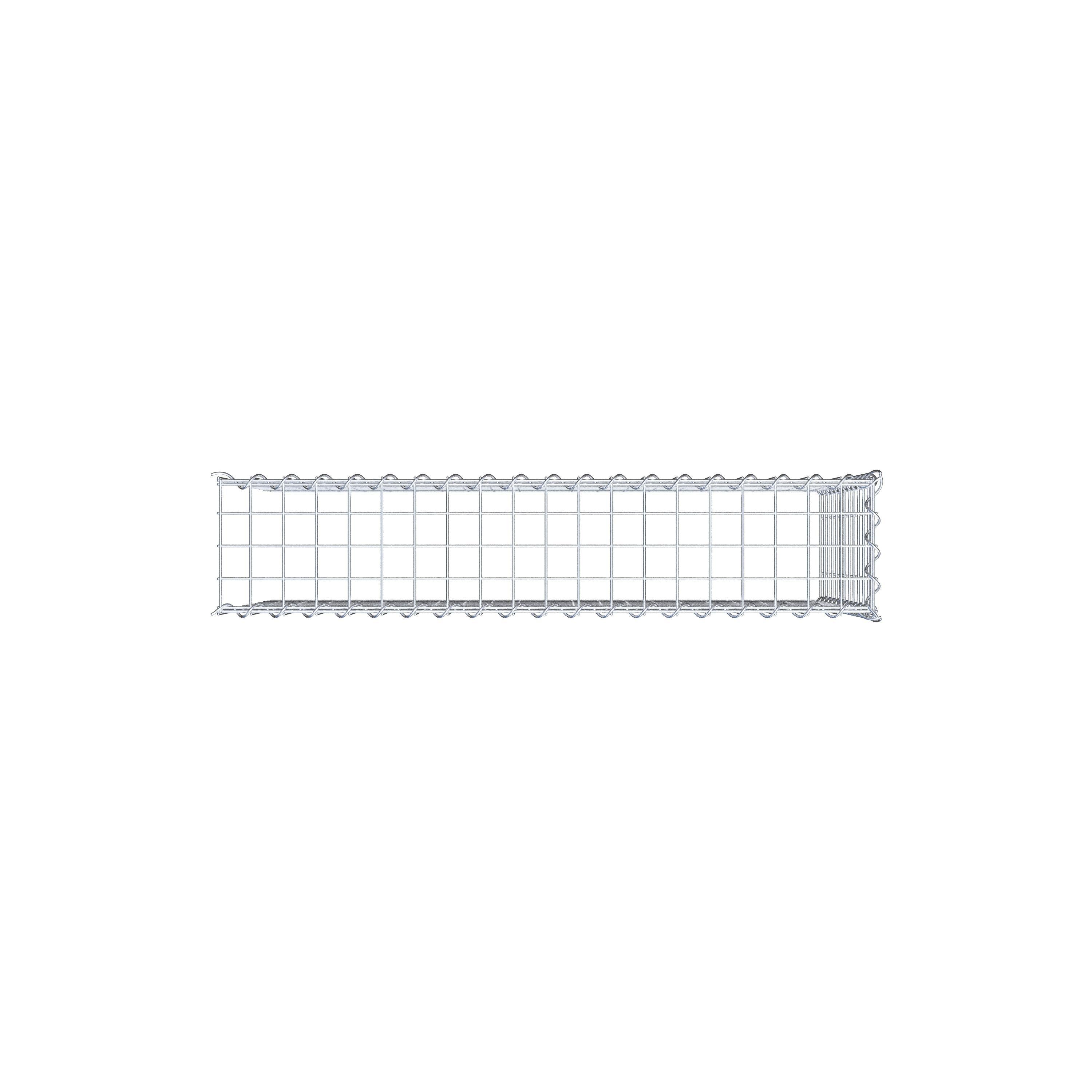 Grown-on gabion type 4 100 cm x 60 cm x 20 cm (L x H x D), mesh size 5 cm x 5 cm, spiral