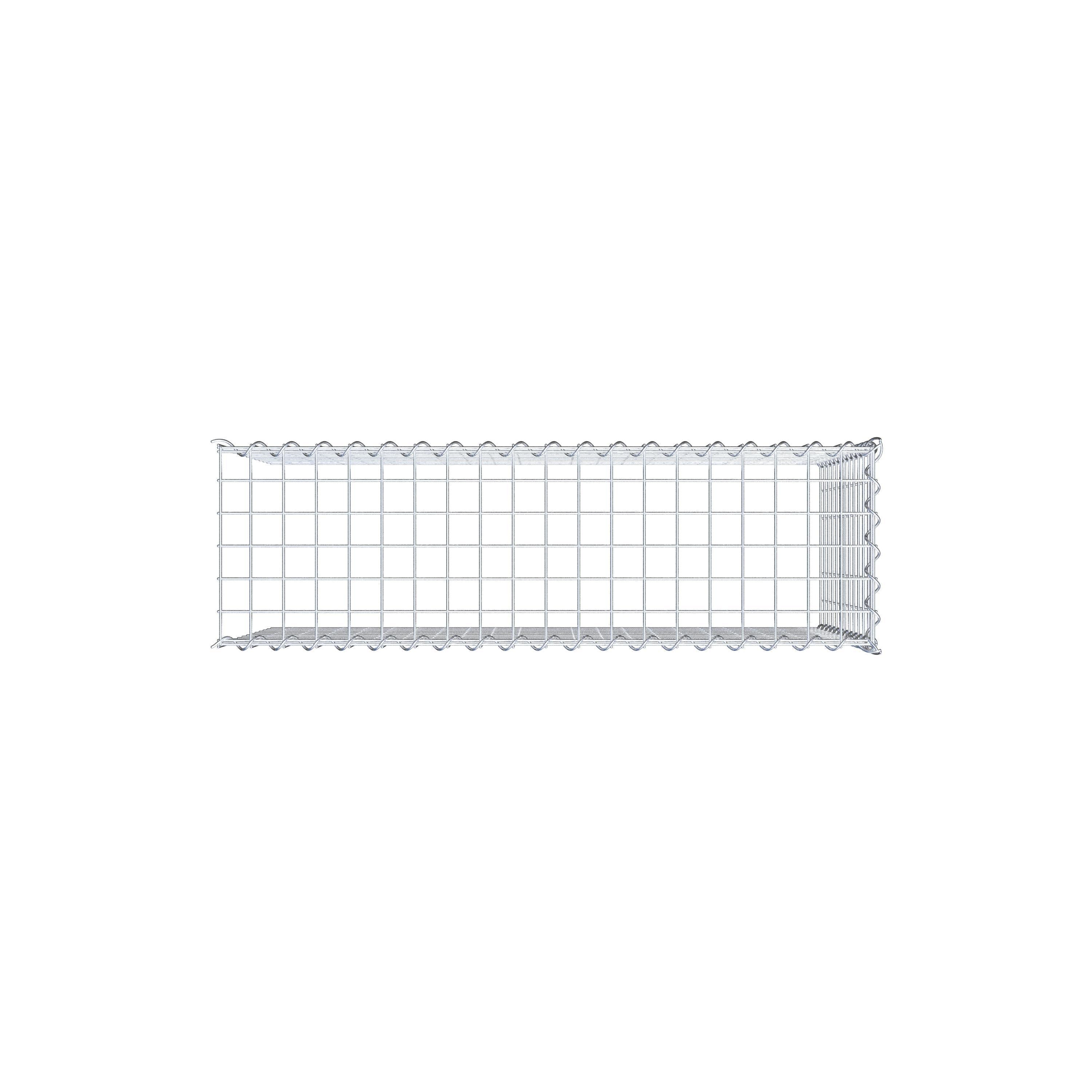 Anbaugabione Typ 4 100 cm x 60 cm x 30 cm (L x H x T), Maschenweite 5 cm x 5 cm, Spirale