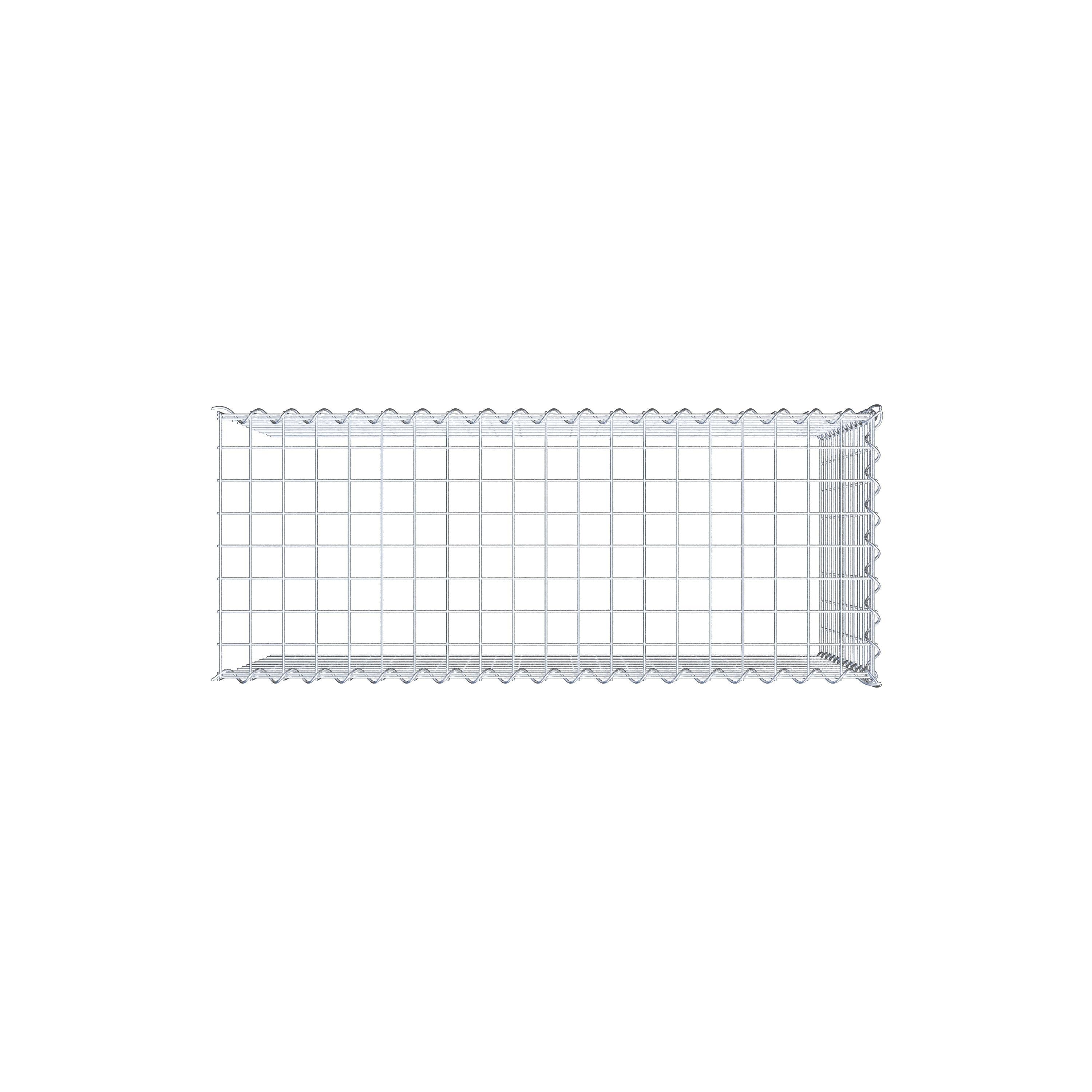 Extra gabion typ 4 100 cm x 60 cm x 40 cm (L x H x D), maskstorlek 5 cm x 5 cm, spiral
