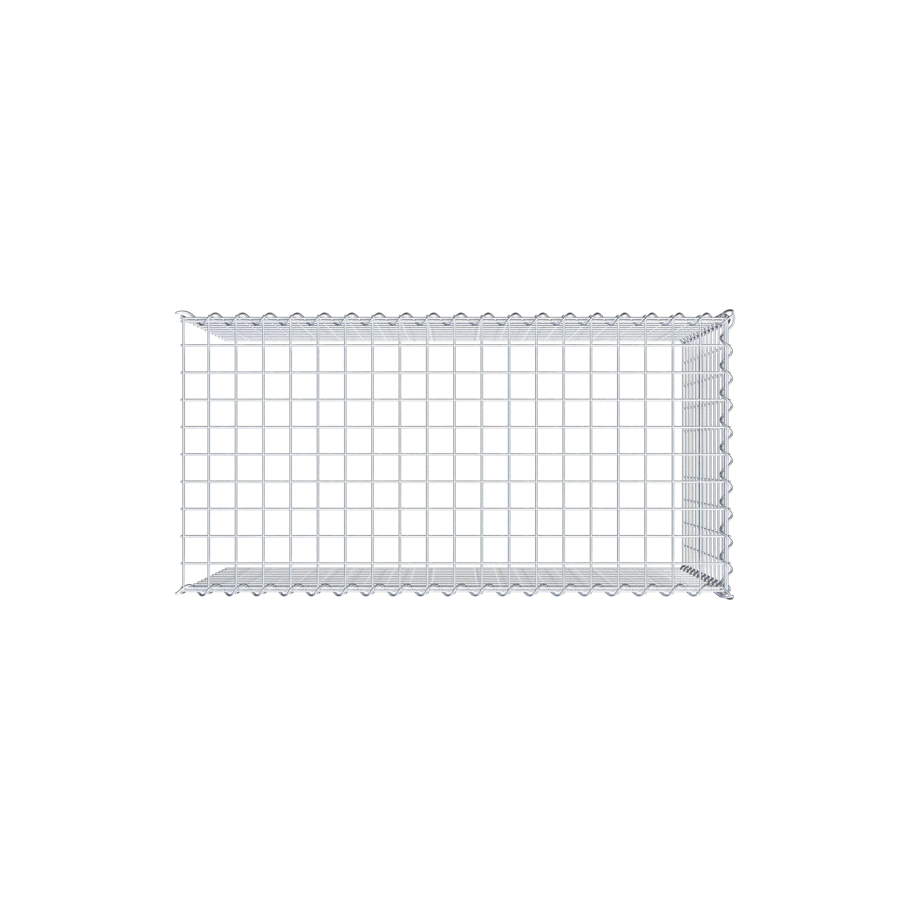 Anbaugabione Typ 4 100 cm x 60 cm x 50 cm (L x H x T), Maschenweite 5 cm x 5 cm, Spirale