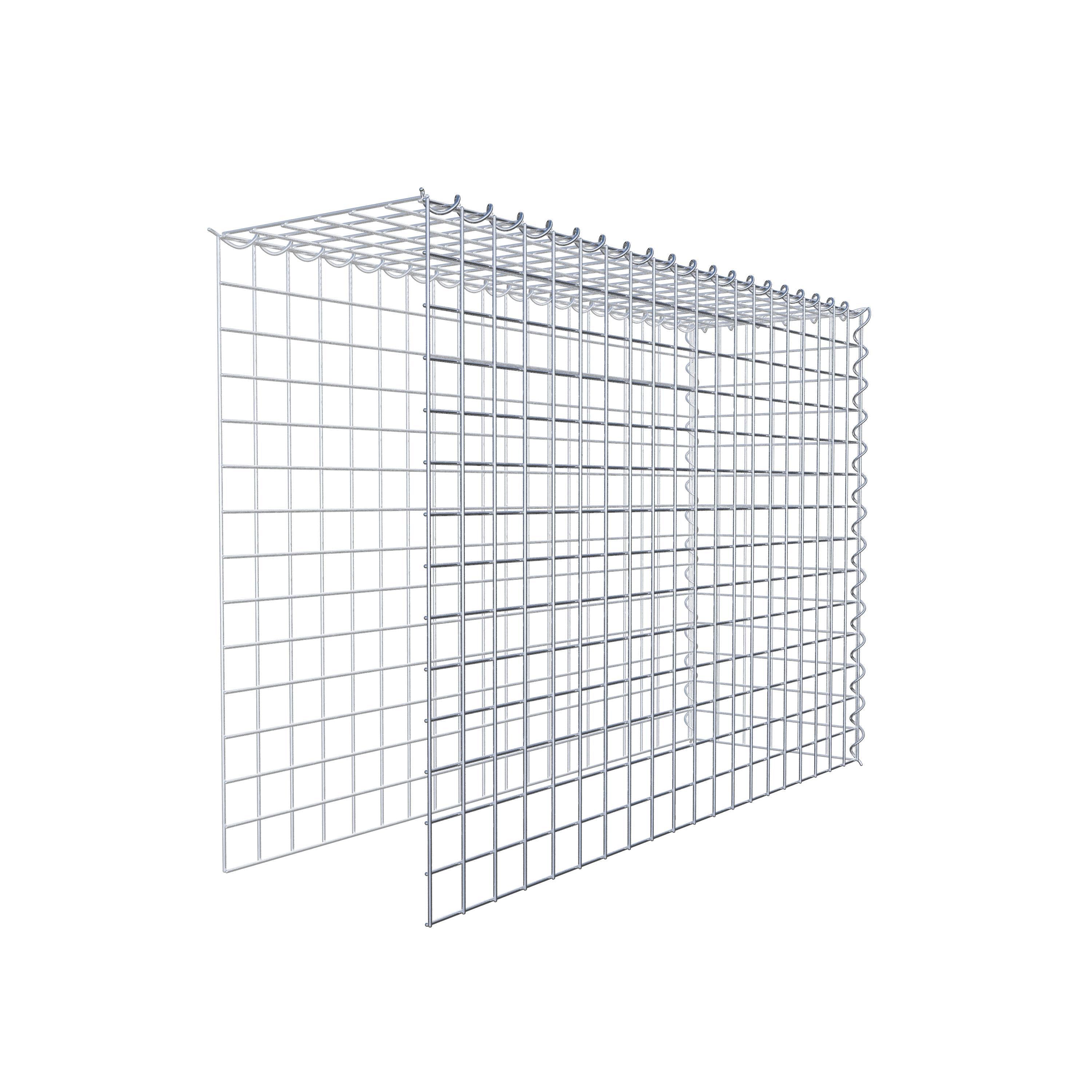 Gabião Tipo 4 100 cm x 70 cm x 30 cm (C x A x P), malhagem 5 cm x 5 cm, espiral