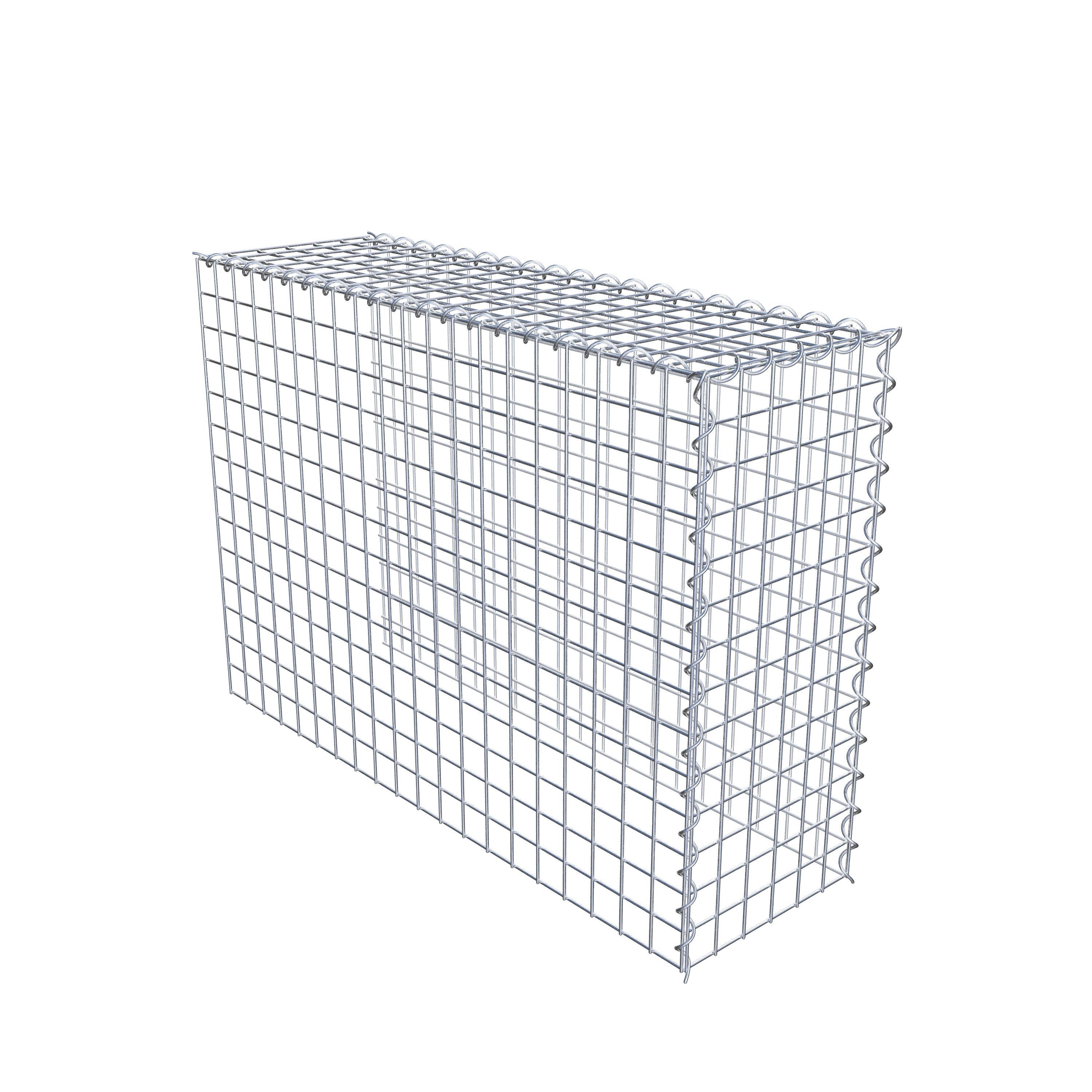Gabião Tipo 4 100 cm x 70 cm x 30 cm (C x A x P), malhagem 5 cm x 5 cm, espiral