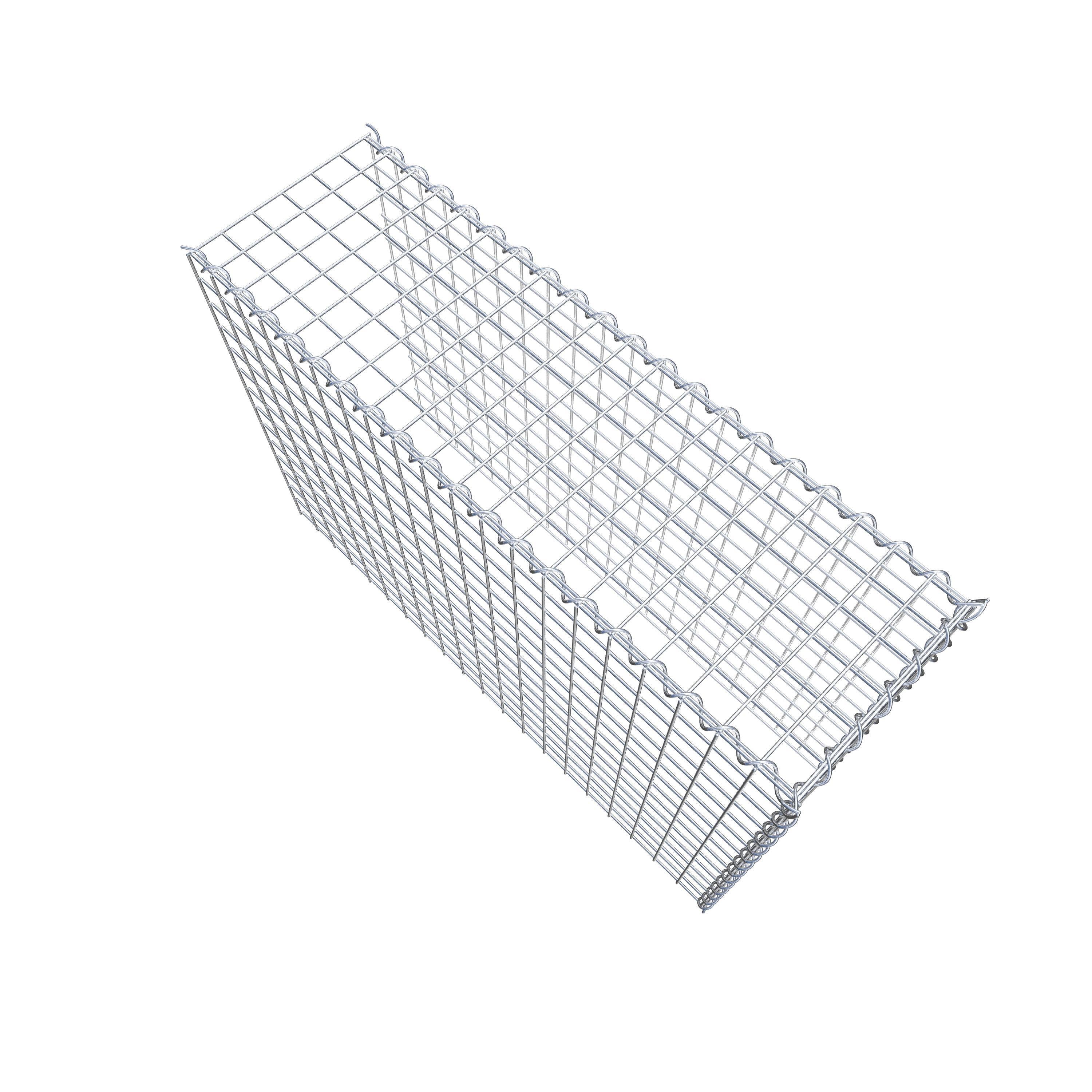 Gabião Tipo 4 100 cm x 70 cm x 30 cm (C x A x P), malhagem 5 cm x 5 cm, espiral