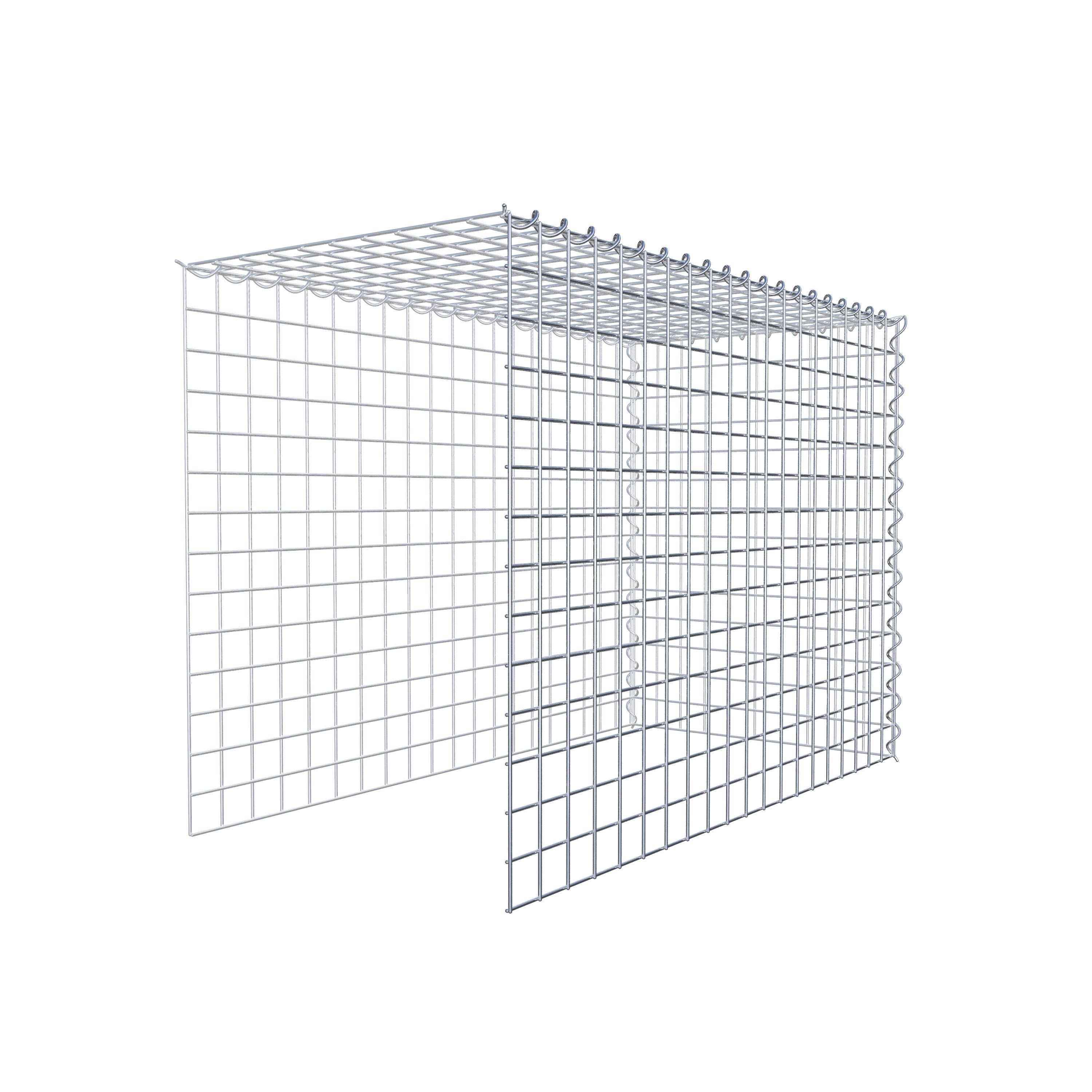 Anbaugabione Typ 4 100 cm x 70 cm x 50 cm (L x H x T), Maschenweite 5 cm x 5 cm, Spirale