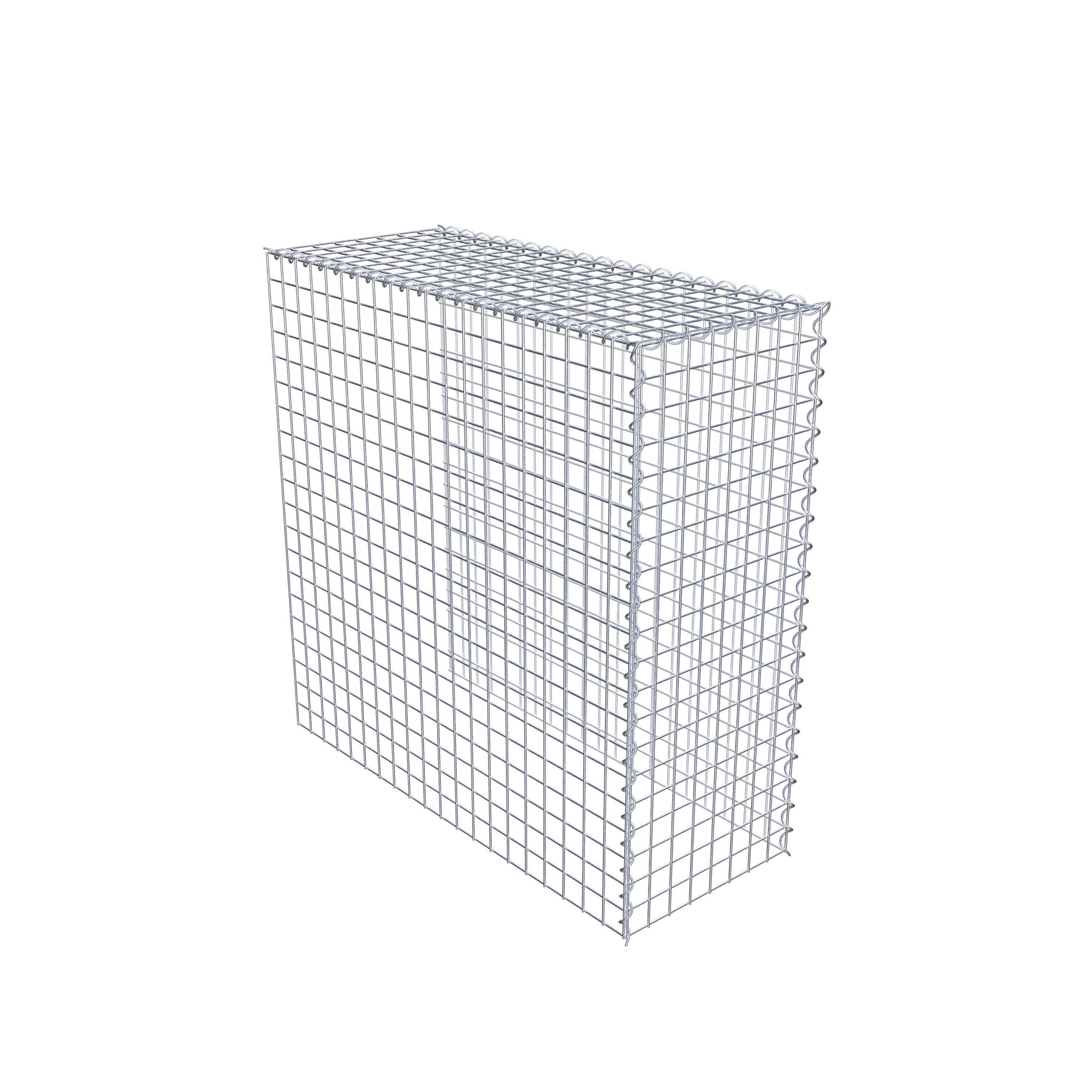 Gabião tipo 4 100 cm x 100 cm x 40 cm (C x A x P), malhagem 5 cm x 5 cm, espiral
