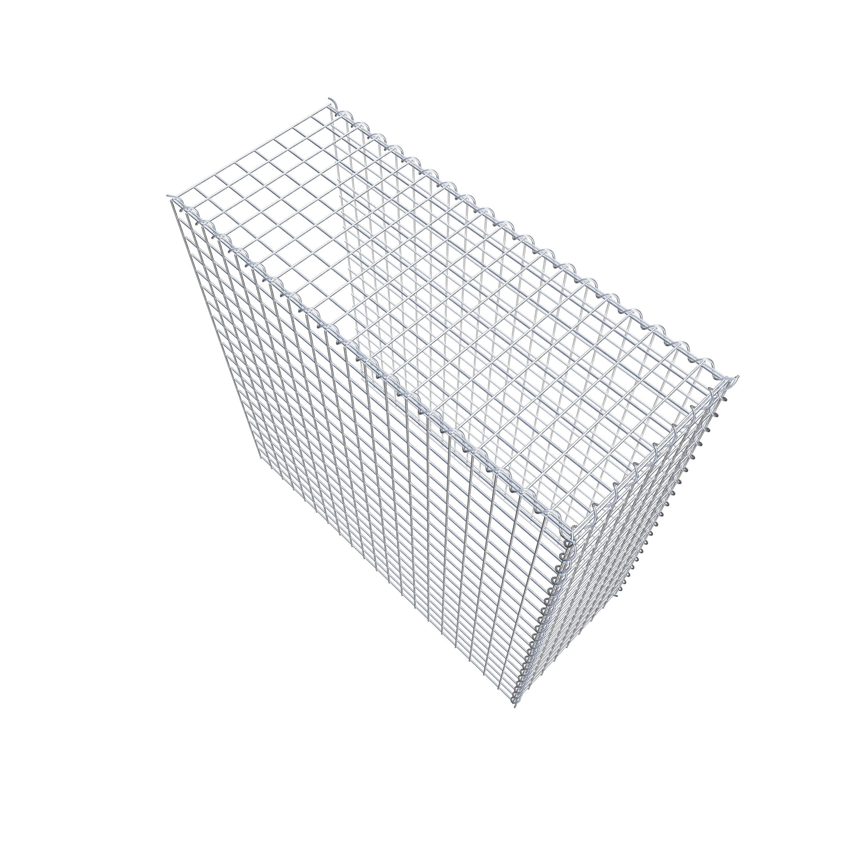 Gabião tipo 4 100 cm x 100 cm x 40 cm (C x A x P), malhagem 5 cm x 5 cm, espiral
