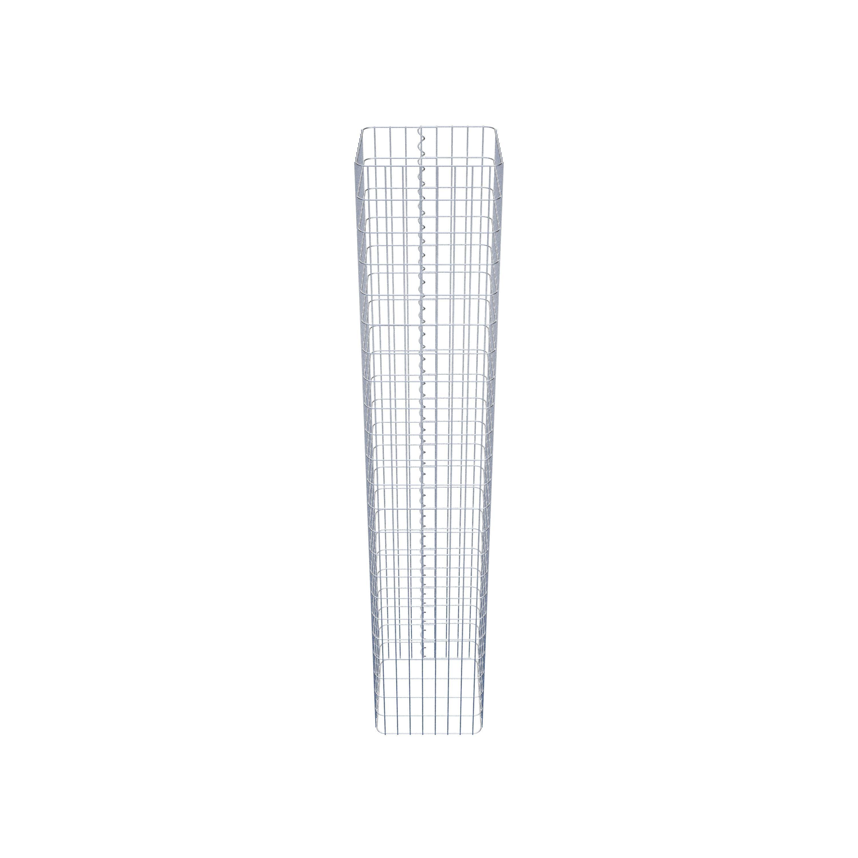 Gabion column square 42 cm x 42 cm, 230 cm high, MW 5 cm x 10 cm
