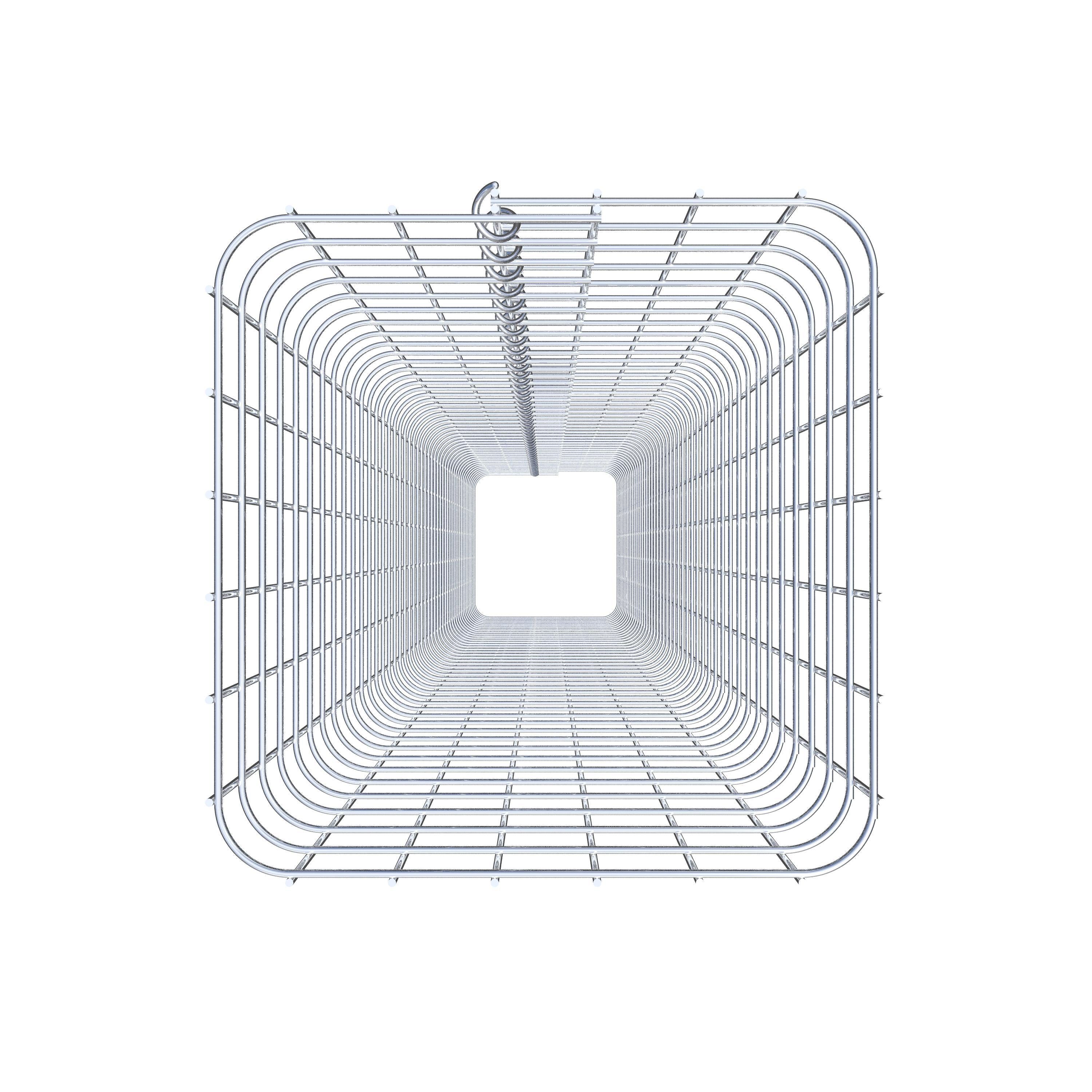 Schanskorfzuil hoekig 32 cm x 32 cm, 230 cm hoog, MW 5 cm x 5 cm