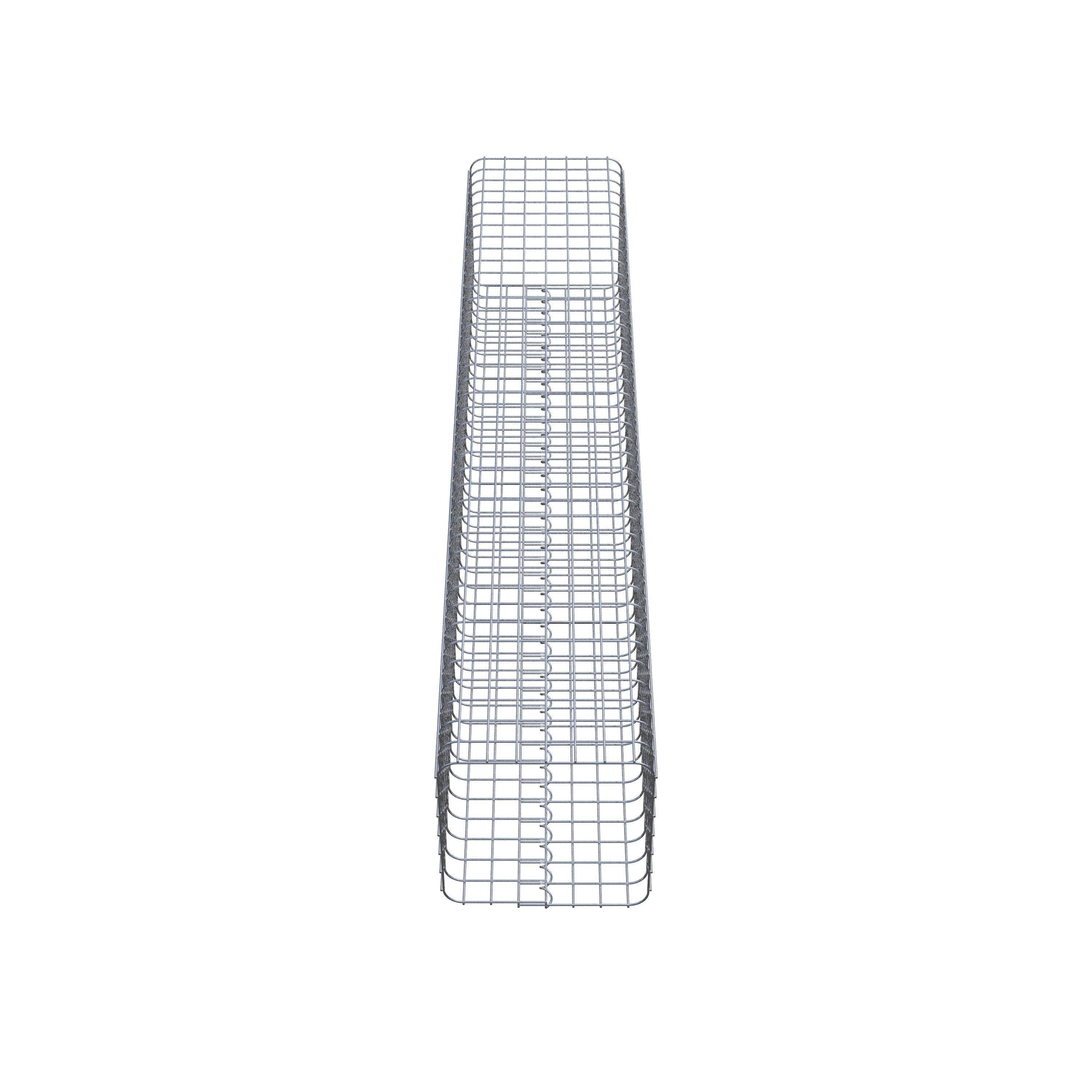 Gabion column square 37 cm x 37 cm, 200 cm high, MW 5 cm x 5 cm