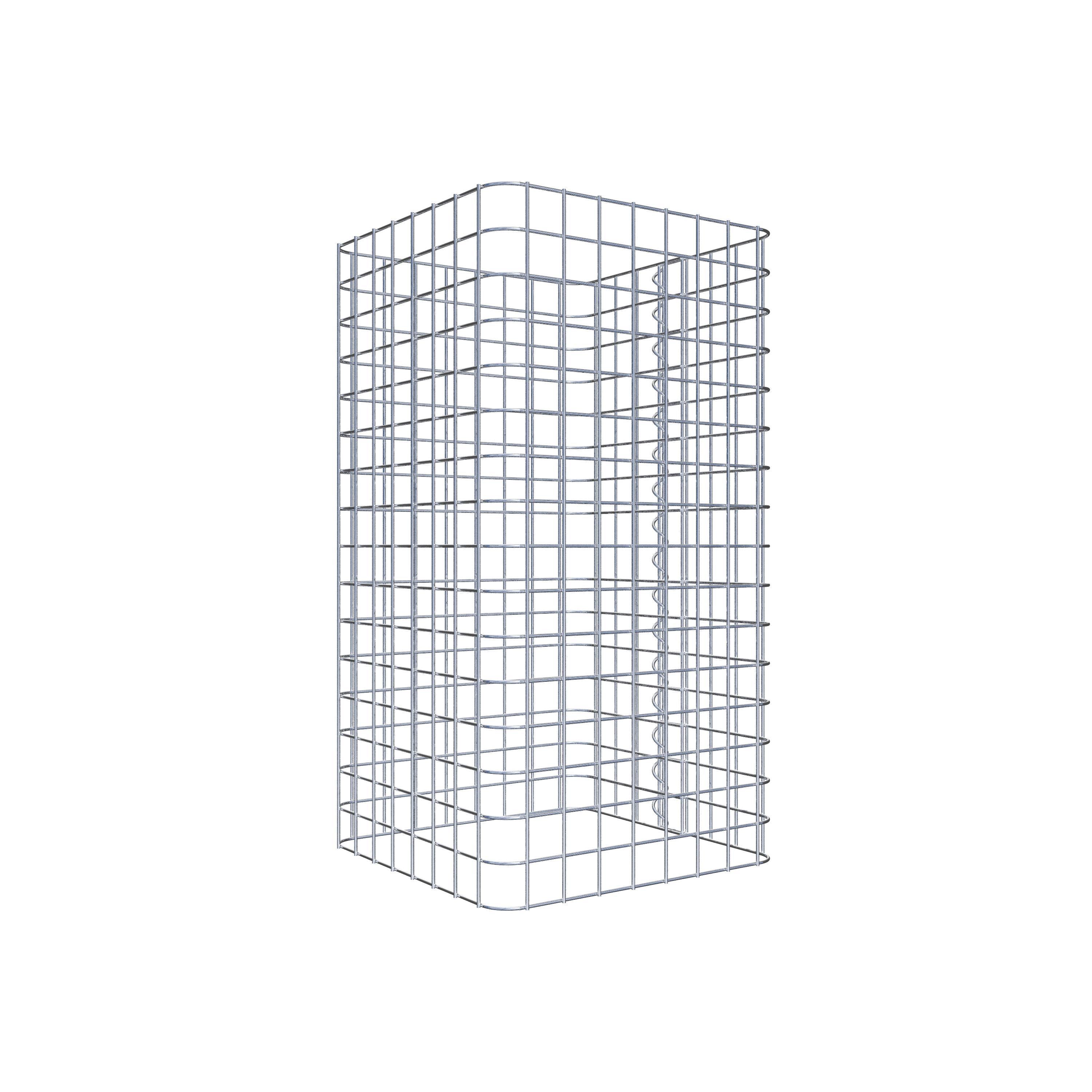 Colonna di gabbioni, angolare 42 cm x 42 cm, alta 80 cm, MW 5 cm x 5 cm