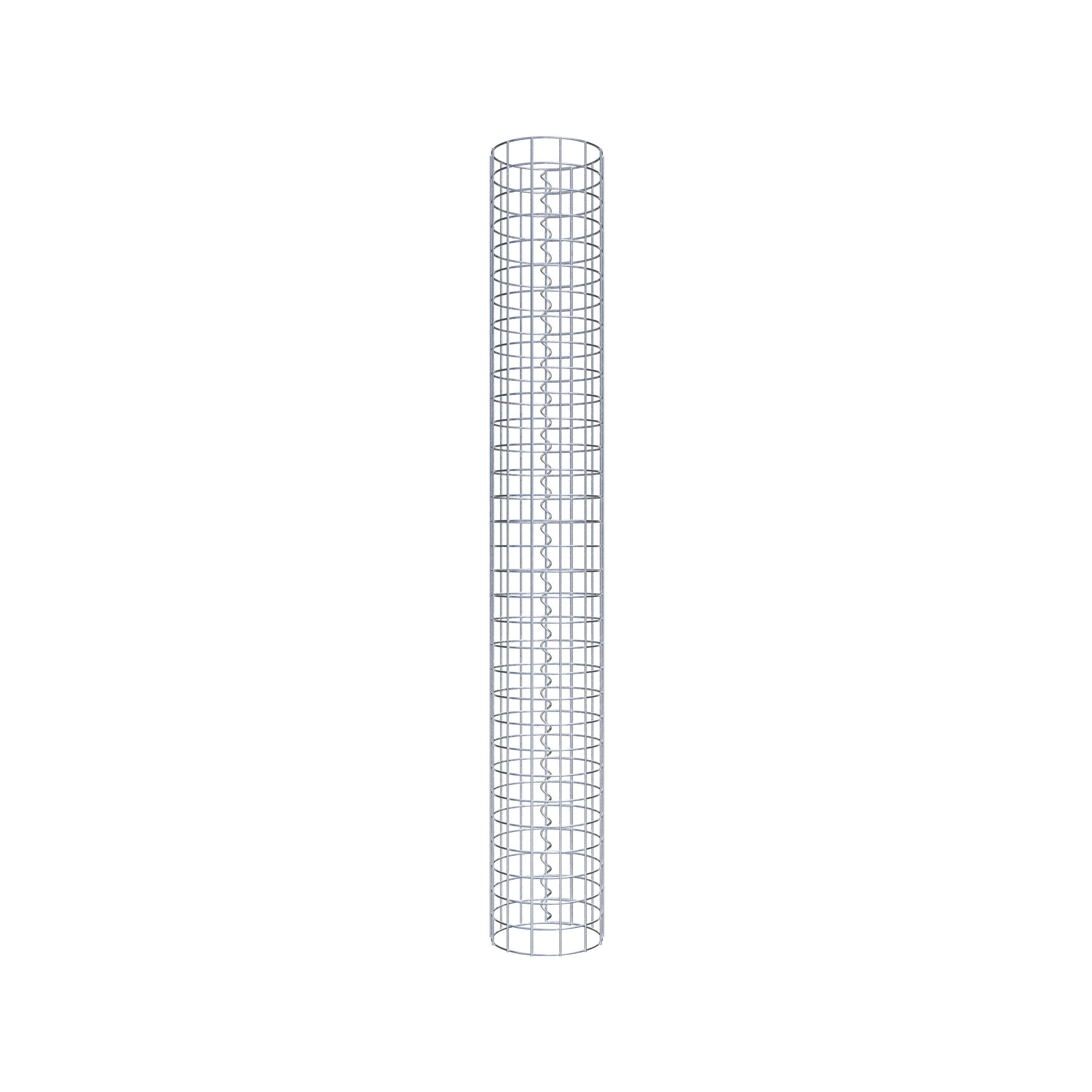 Gabionensäule rund 22 cm Durchmesser, 160 cm Höhe, Maschenweite 5 cm x 5 cm