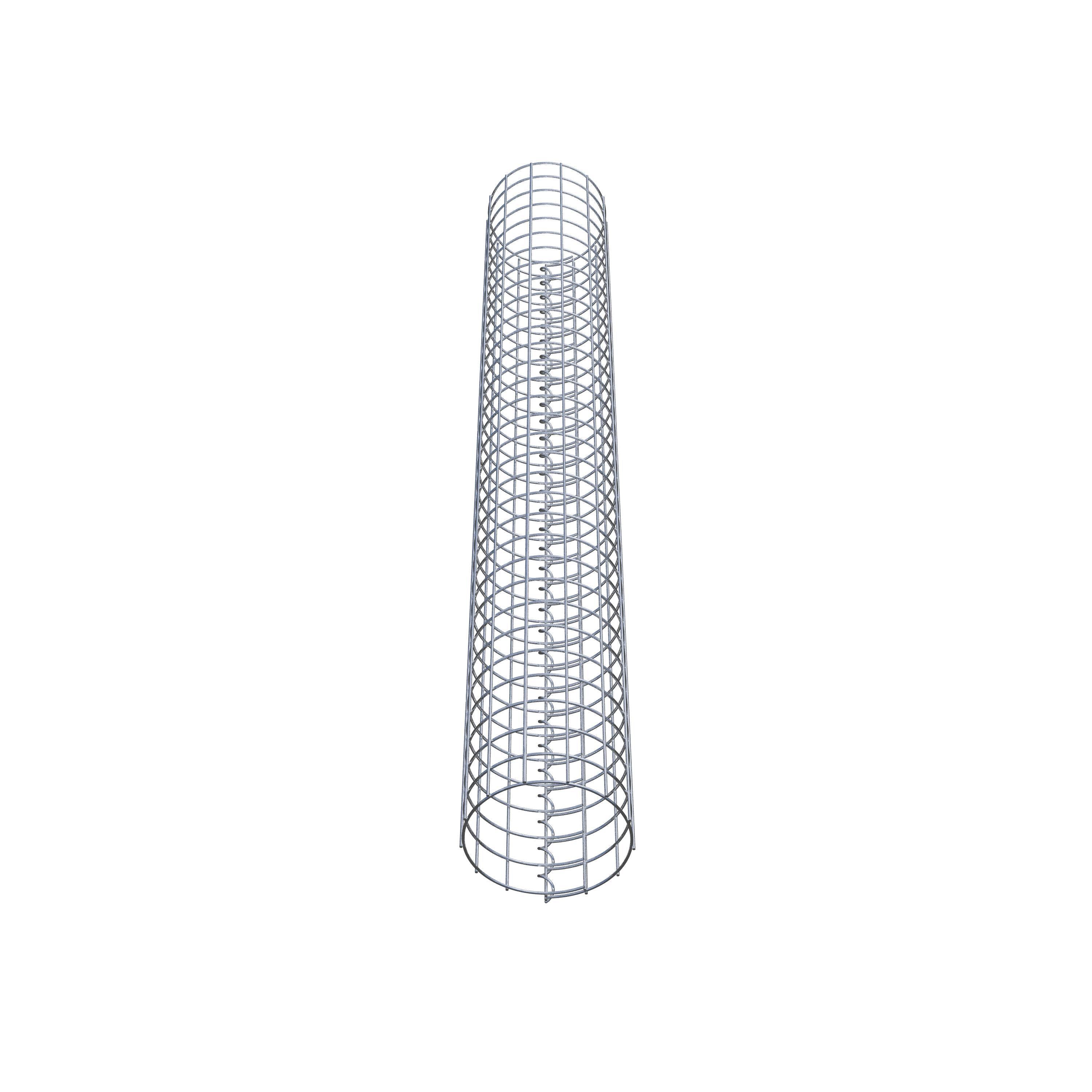 Gabionensäule rund 22 cm Durchmesser, 160 cm Höhe, Maschenweite 5 cm x 5 cm