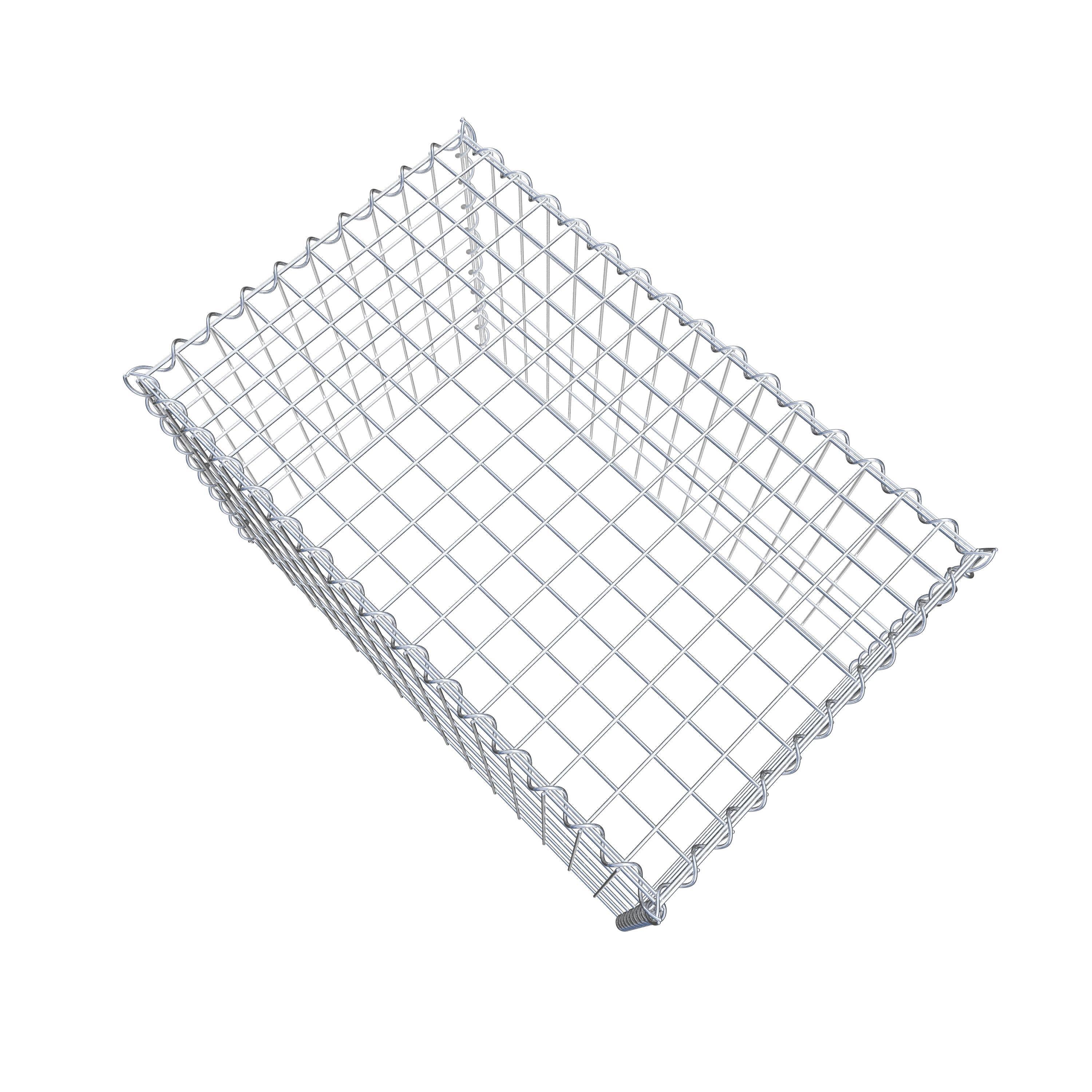 Gabion rapporté type 3 80 cm x 50 cm x 50 cm (L x H x P), mailles 5 cm x 10 cm, spirale