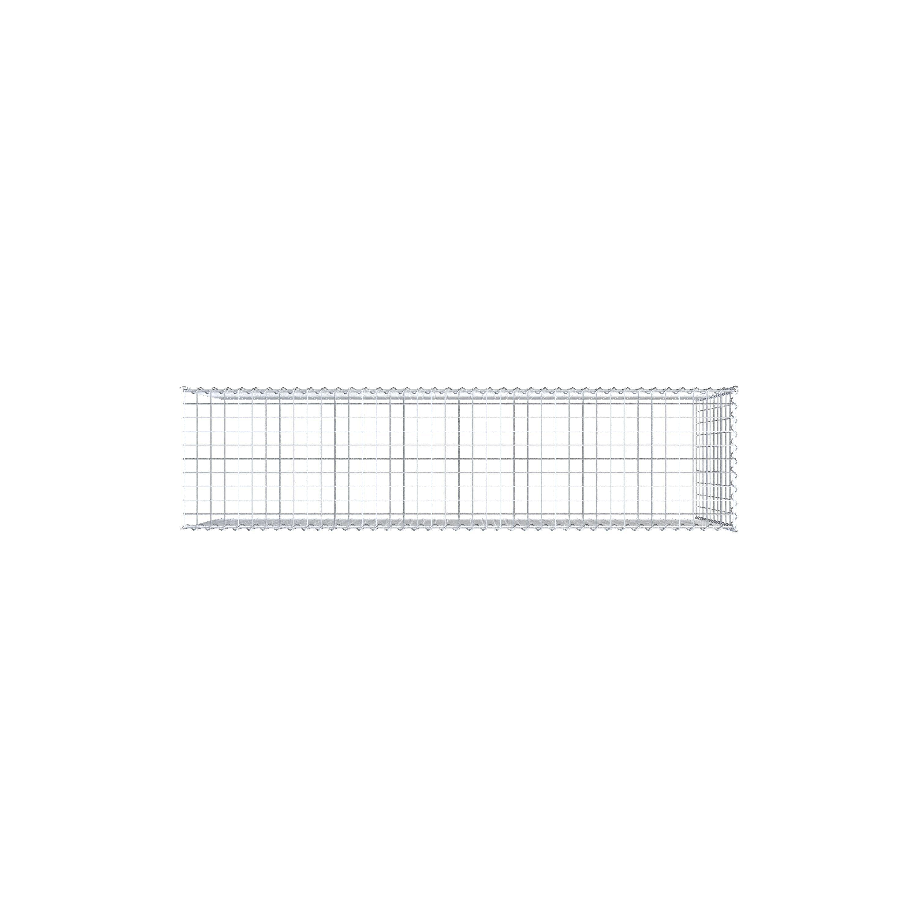 Extra gabion typ 4 200 cm x 100 cm x 50 cm (L x H x D), maskstorlek 5 cm x 10 cm, spiral