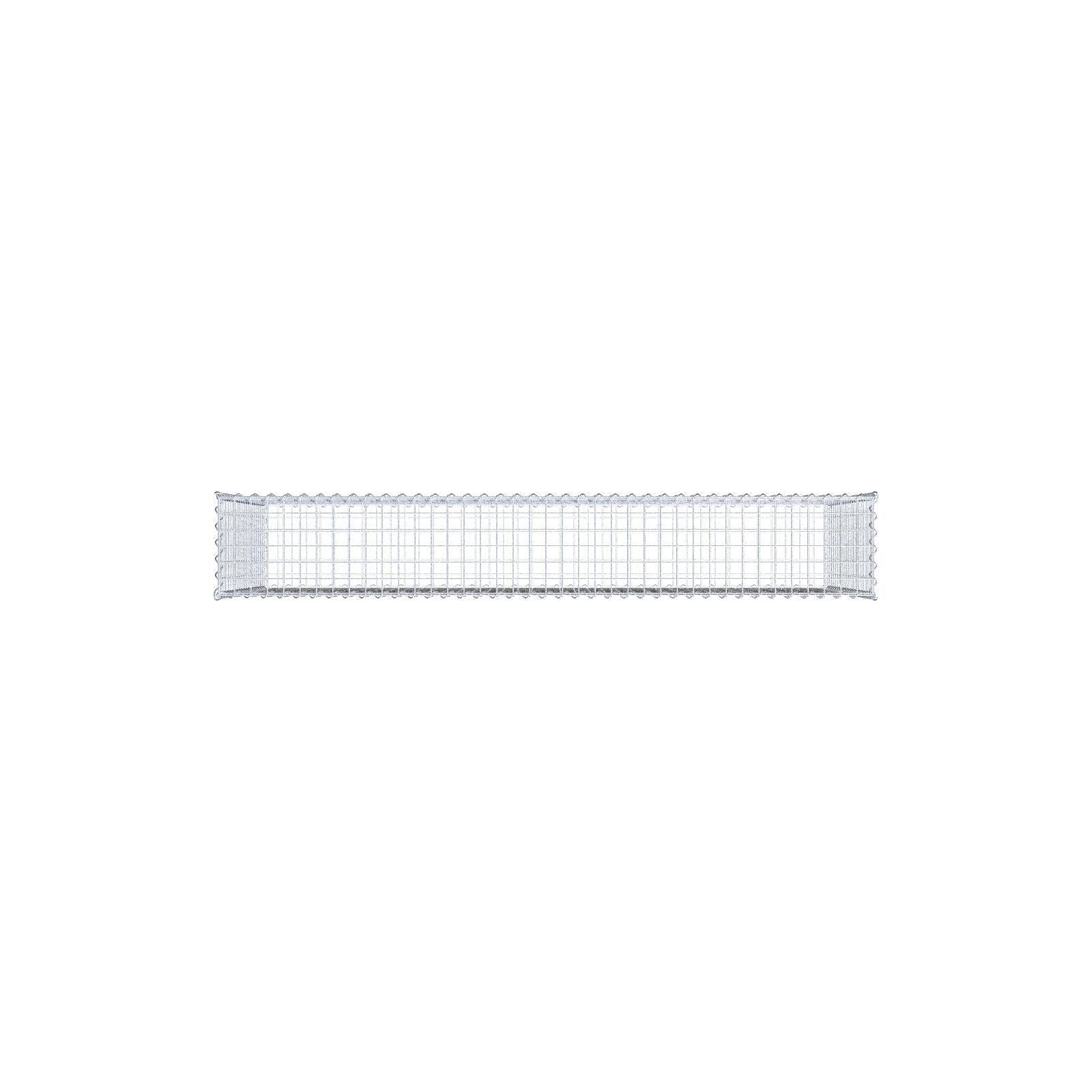 Gabião 200 cm x 100 cm x 30 cm (C x A x P), malhagem 5 cm x 5 cm, espiral