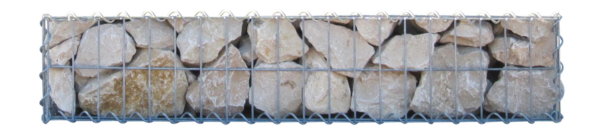 Schanskorf 100 cm x 20 cm x 30 cm (L x H x D), maaswijdte 5 cm x 10 cm, spiraalvormig