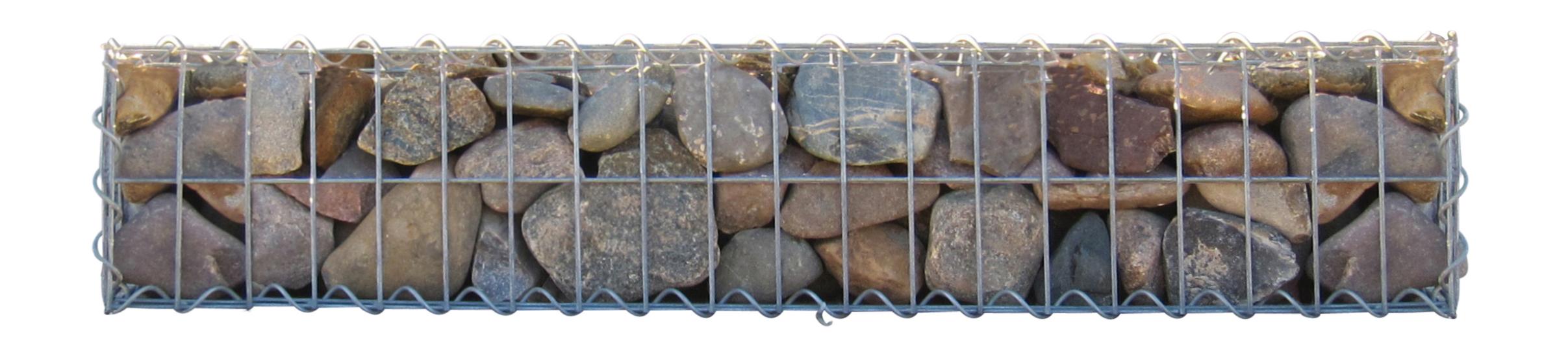 Schanskorf 100 cm x 20 cm x 30 cm (L x H x D), maaswijdte 5 cm x 10 cm, spiraalvormig