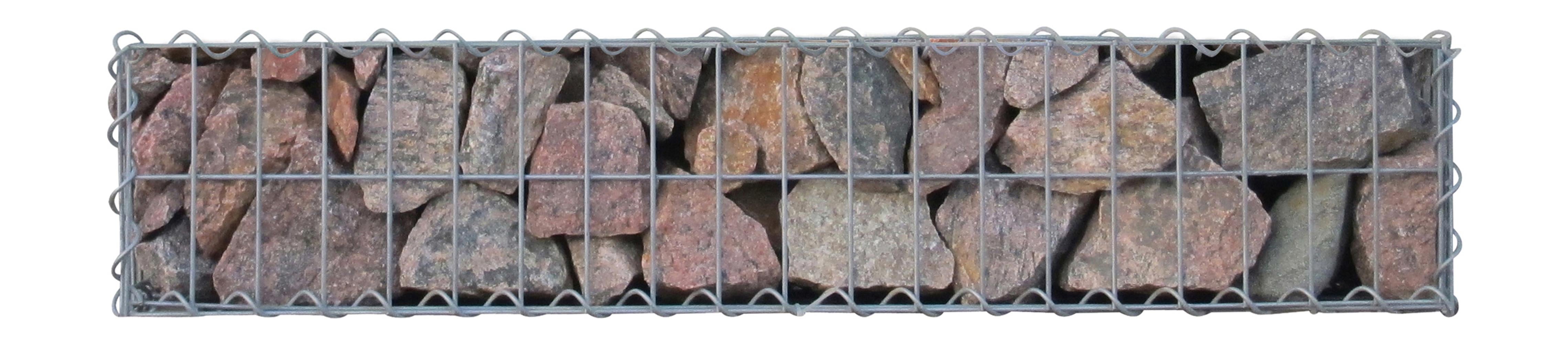Schanskorf 100 cm x 20 cm x 30 cm (L x H x D), maaswijdte 5 cm x 10 cm, spiraalvormig