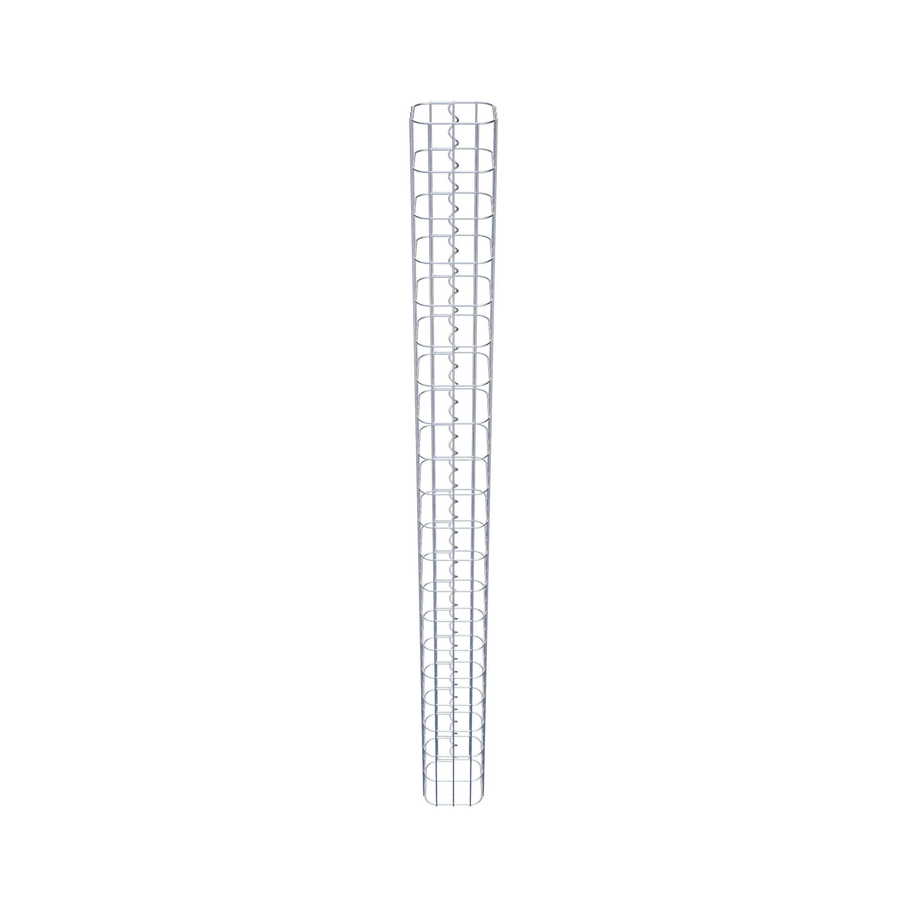 Columna rectangular de gaviones galvanizados en caliente, 17 cm x 17 cm, 200 cm de altura, MW 5 cm x 10 cm