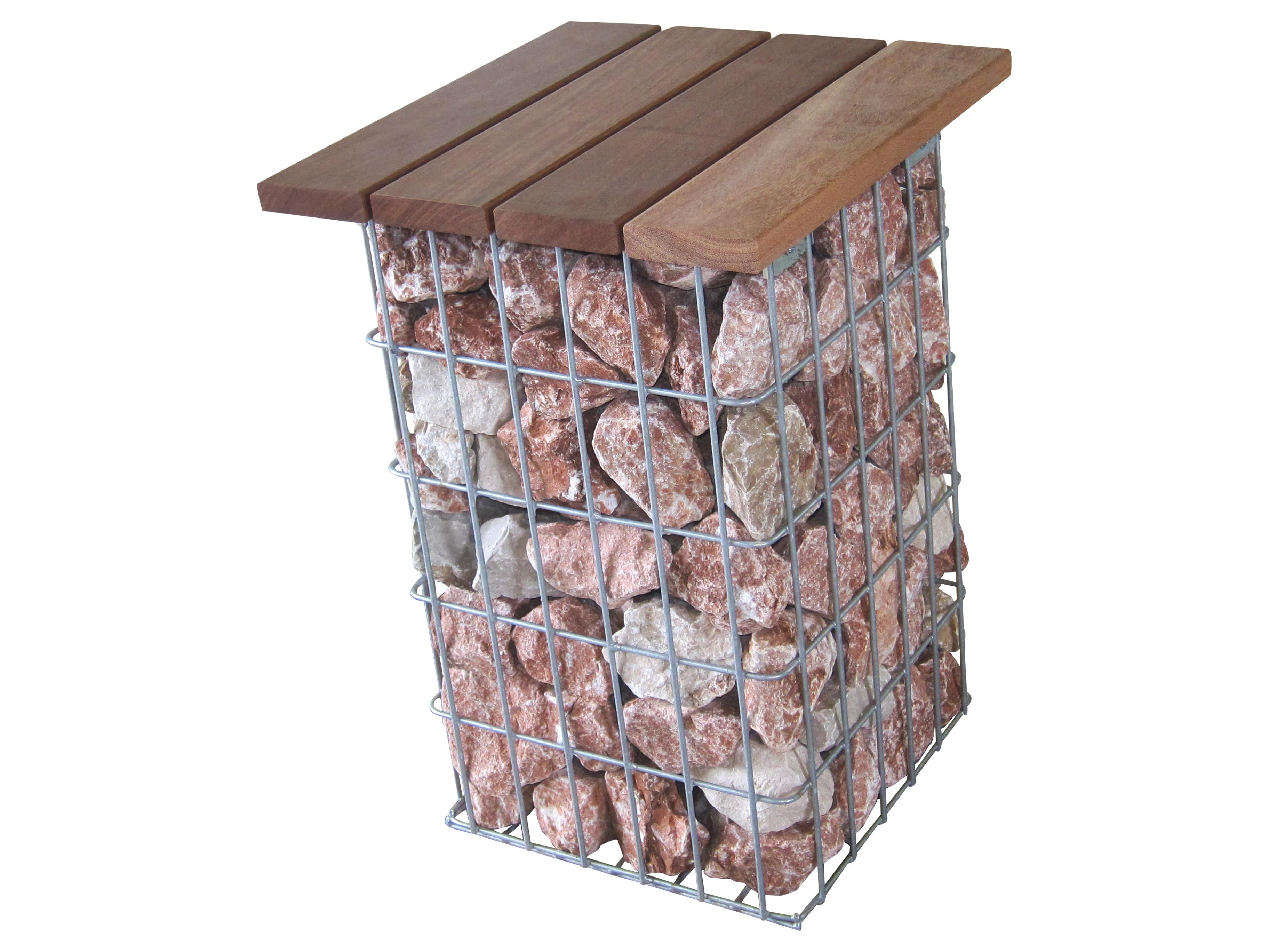 Banco galvanizado a quente MW 5 x 10 cm, CUMARU