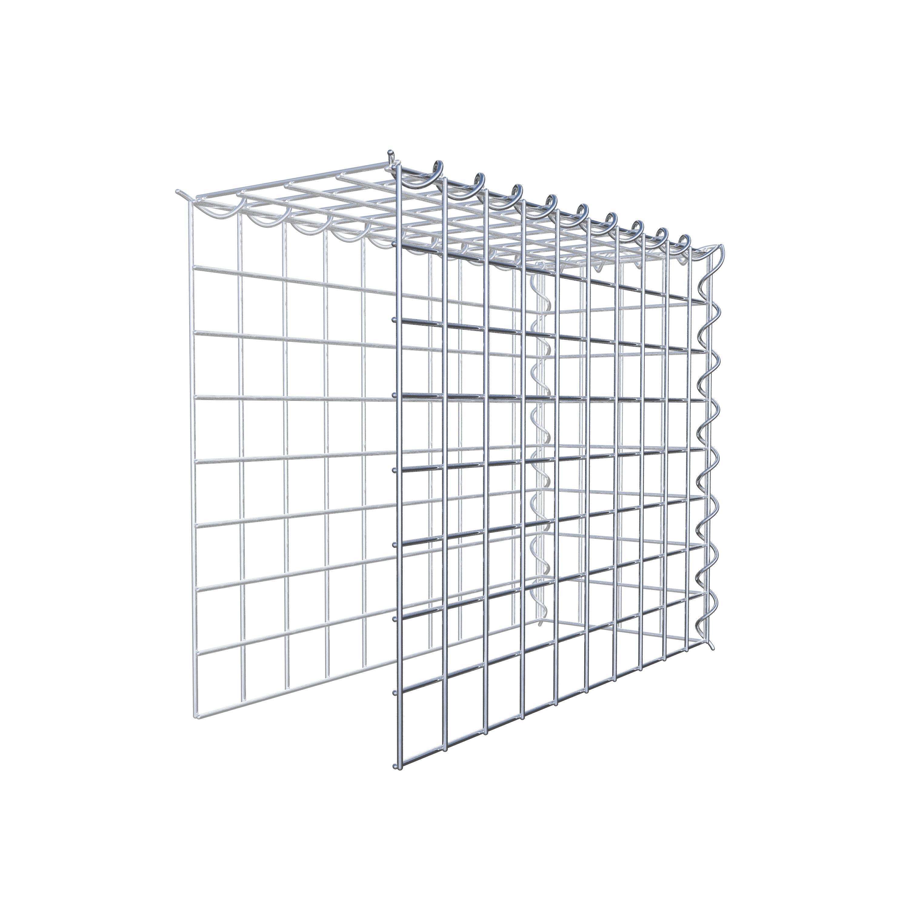 Gabião tipo 4 50 cm x 40 cm x 20 cm (C x A x P), malhagem 5 cm x 5 cm, espiral