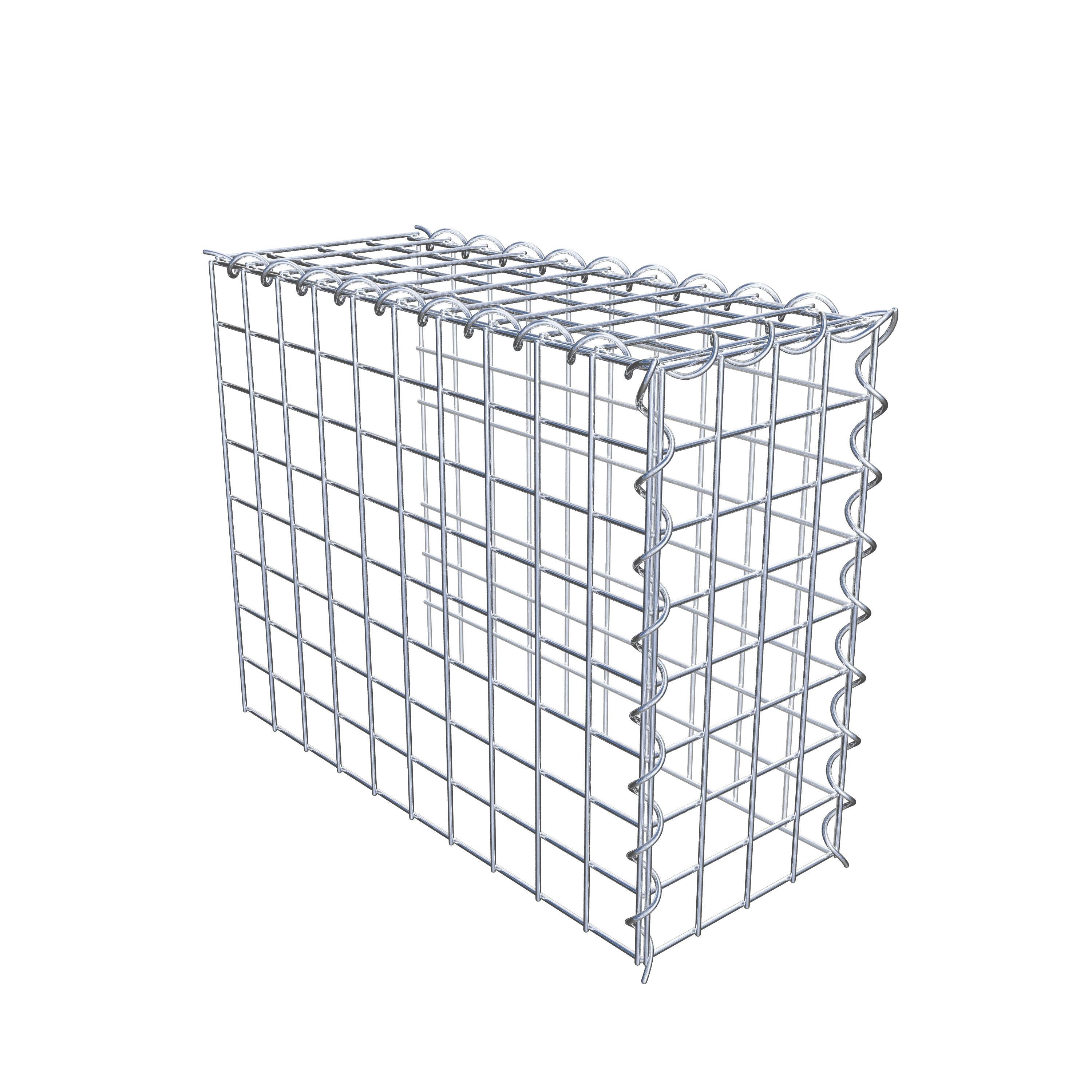 Gabião tipo 4 50 cm x 40 cm x 20 cm (C x A x P), malhagem 5 cm x 5 cm, espiral