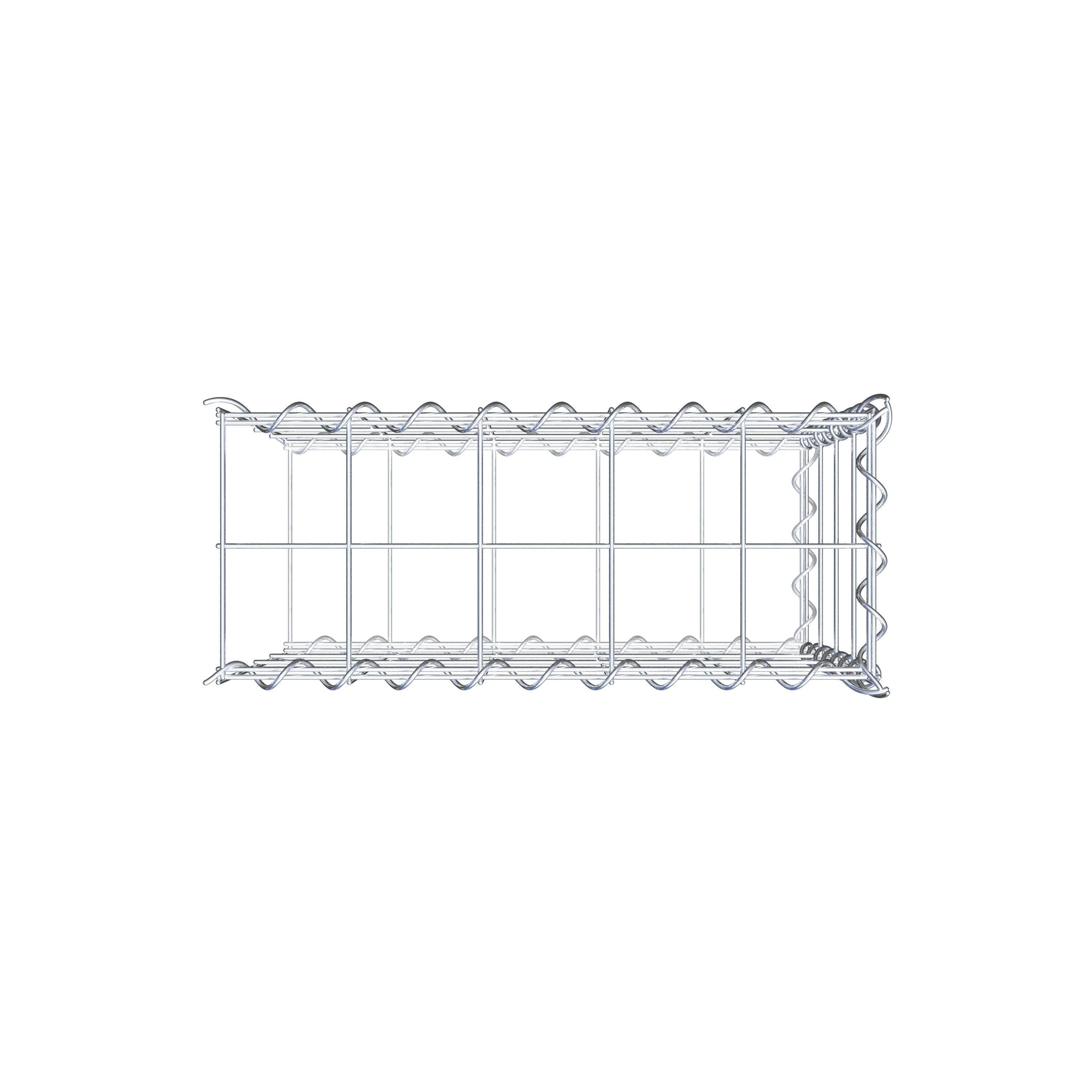 Extra gabion typ 2 50 cm x 40 cm x 20 cm (L x H x D), maskstorlek 10 cm x 10 cm, spiral