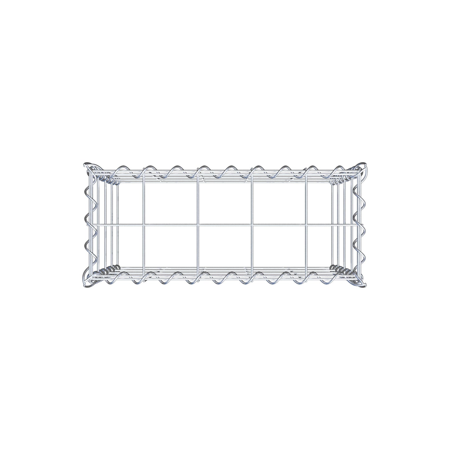 Gabion rapporté type 3 50 cm x 40 cm x 20 cm (L x H x P), mailles 10 cm x 10 cm, spirale