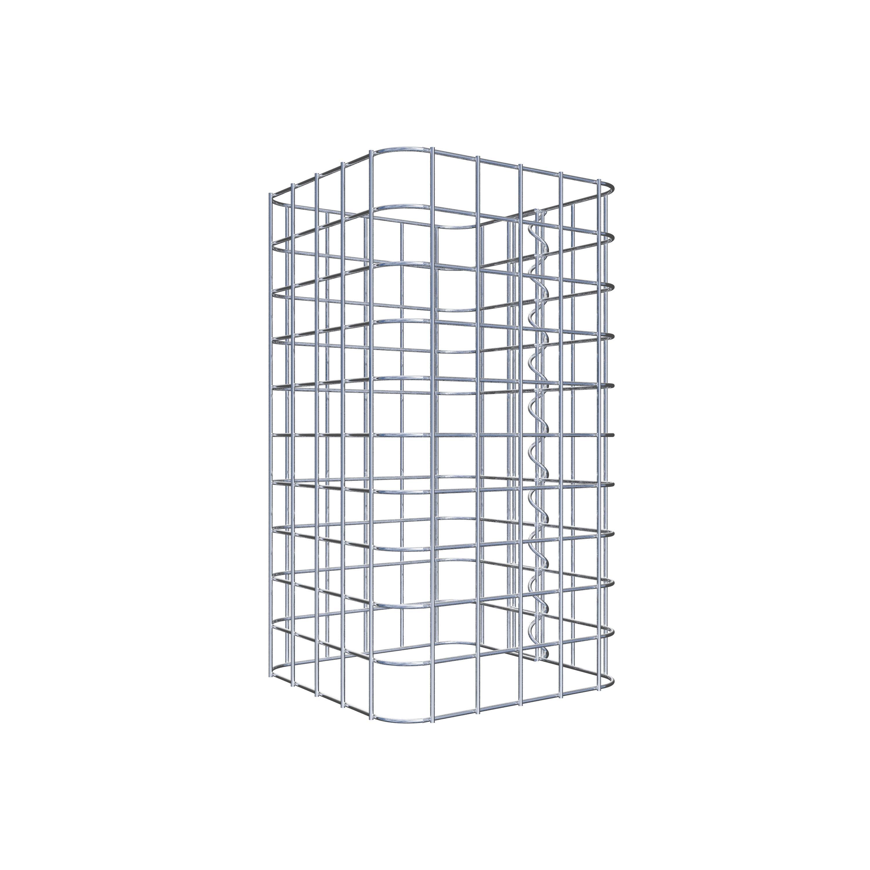Colonne de gabion 27 x 27 cm MW 5 x 5 cm carré