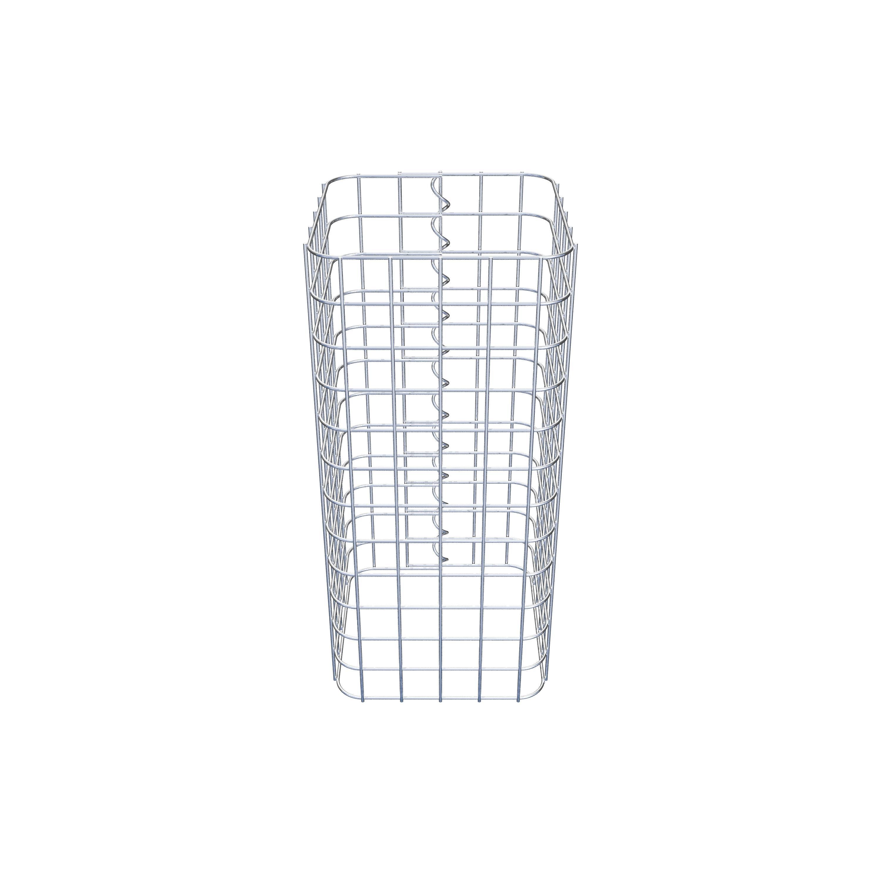 Colonne de gabion 27 x 27 cm MW 5 x 5 cm carré
