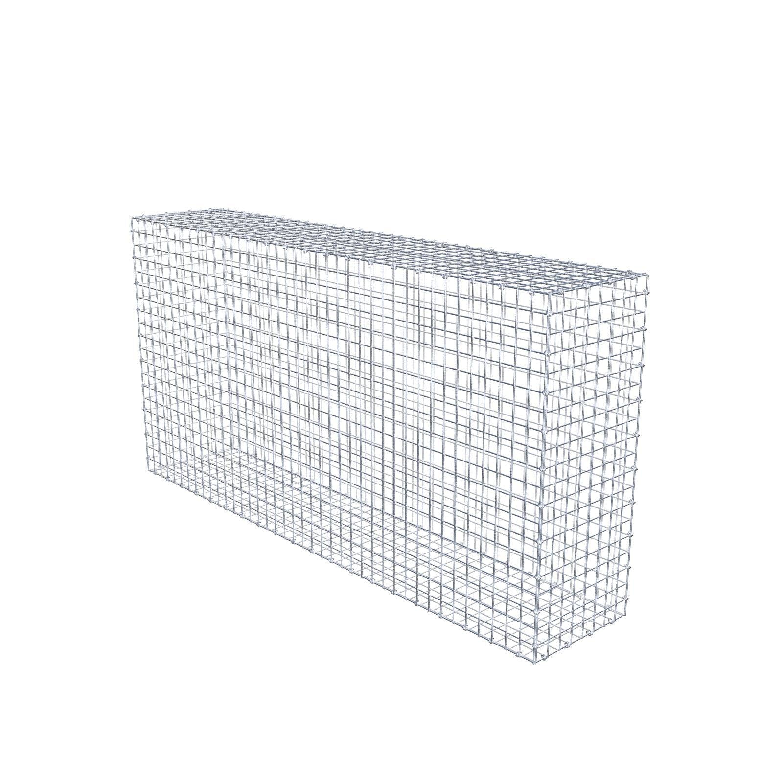 Gabion 200 cm x 100 cm x 40 cm (L x H x P), mailles 5 x 5 cm, anneau en spirale