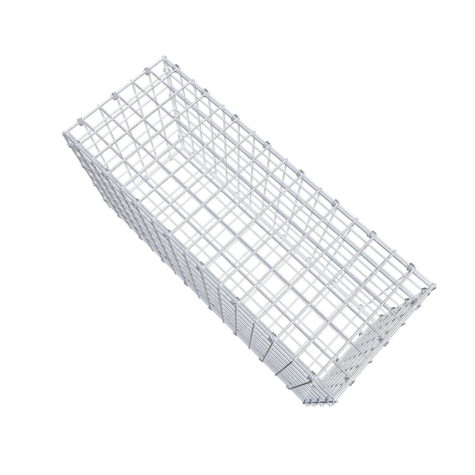 Gabbione 80 cm x 40 cm x 30 cm (L x H x P), maglia 5 x 5 cm, anello a spirale