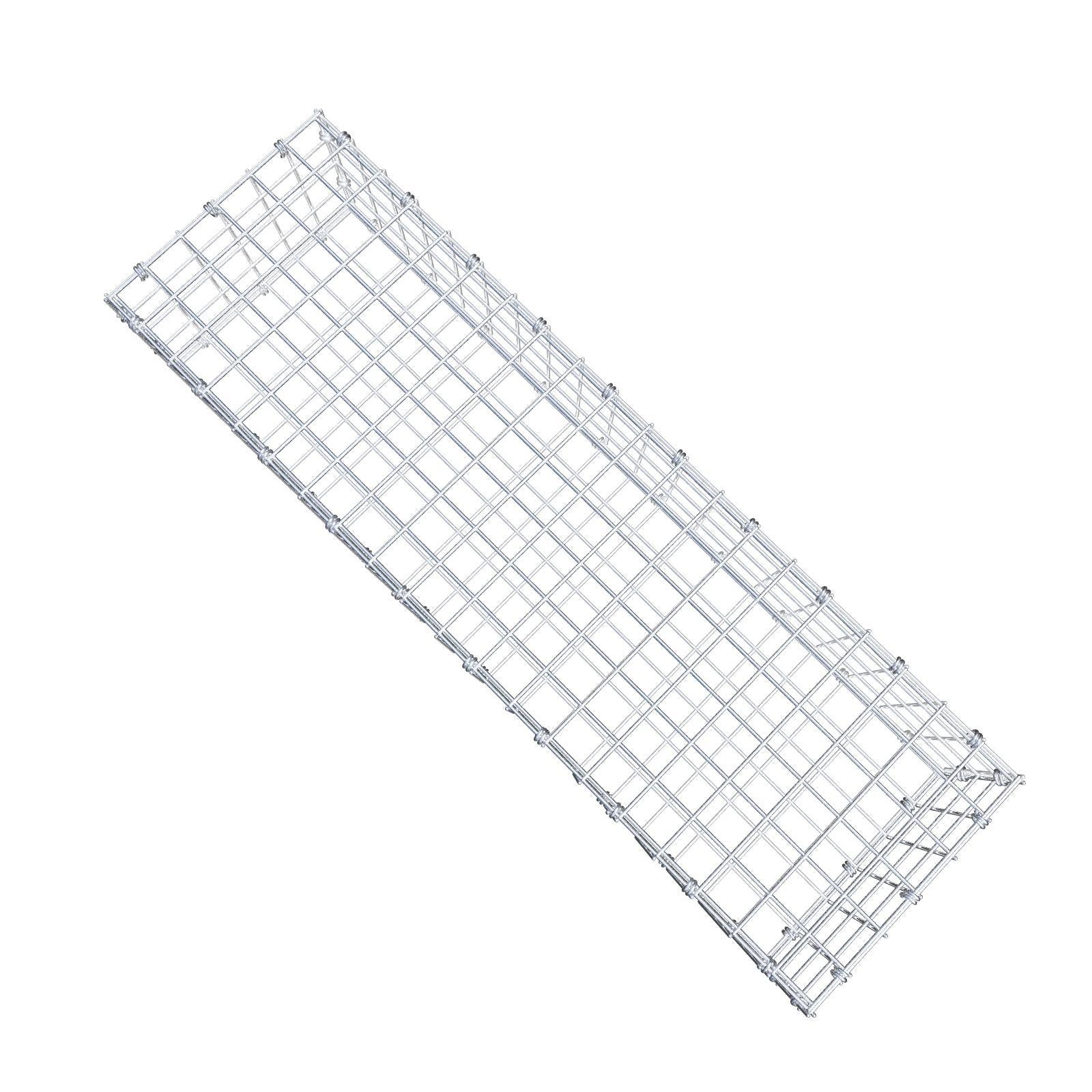 Gabbione 100 cm x 20 cm x 30 cm (L x H x P), maglia 5 x 5 cm, anello a spirale