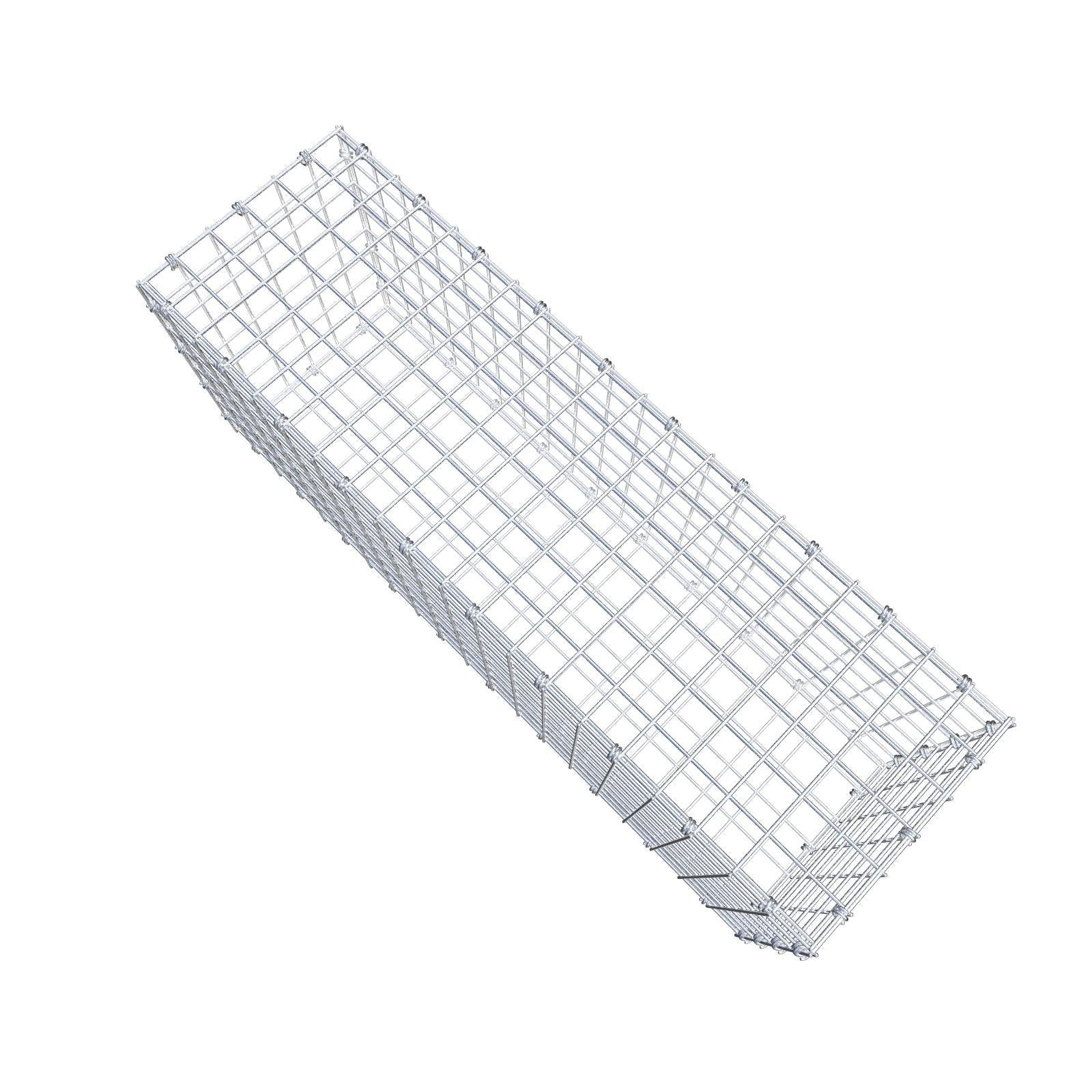 Gabbione 100 cm x 40 cm x 30 cm (L x H x P), maglia 5 x 5 cm, anello a spirale