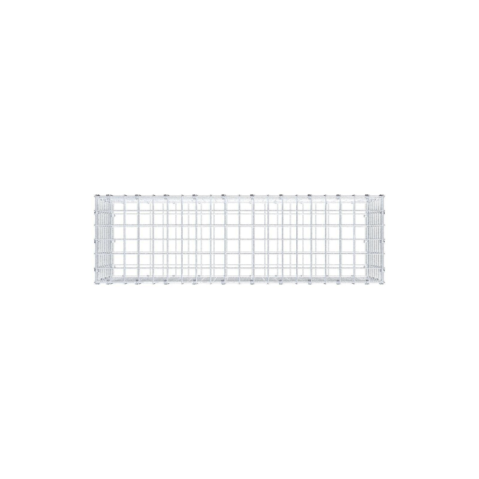 Gabbione 100 cm x 40 cm x 30 cm (L x H x P), maglia 5 x 5 cm, anello a spirale