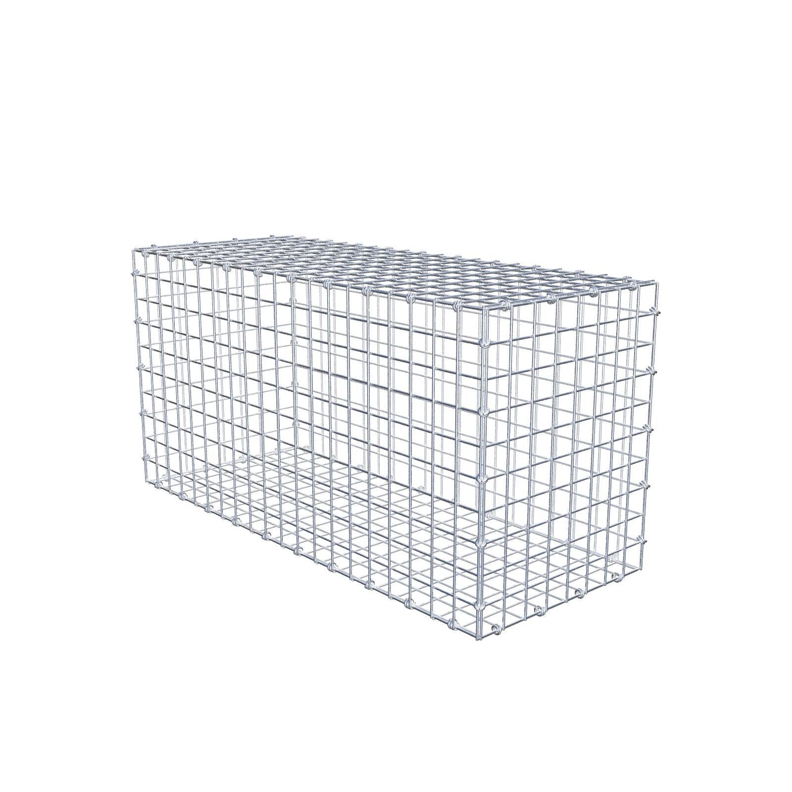 Gabion 100 cm x 50 cm x 40 cm (L x H x D), maskestørrelse 5 x 5 cm, spiralring